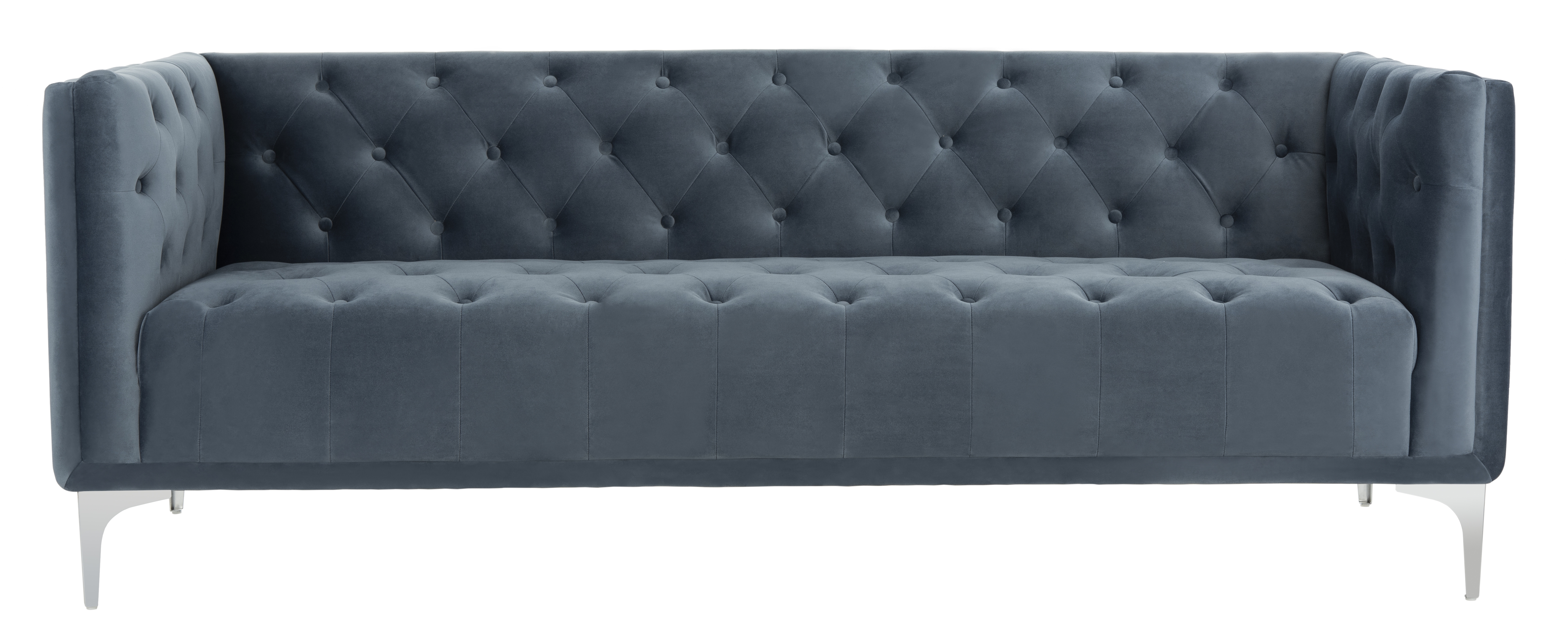 Florentino Tufted Sofa - Dusty Blue - Arlo Home - Arlo Home