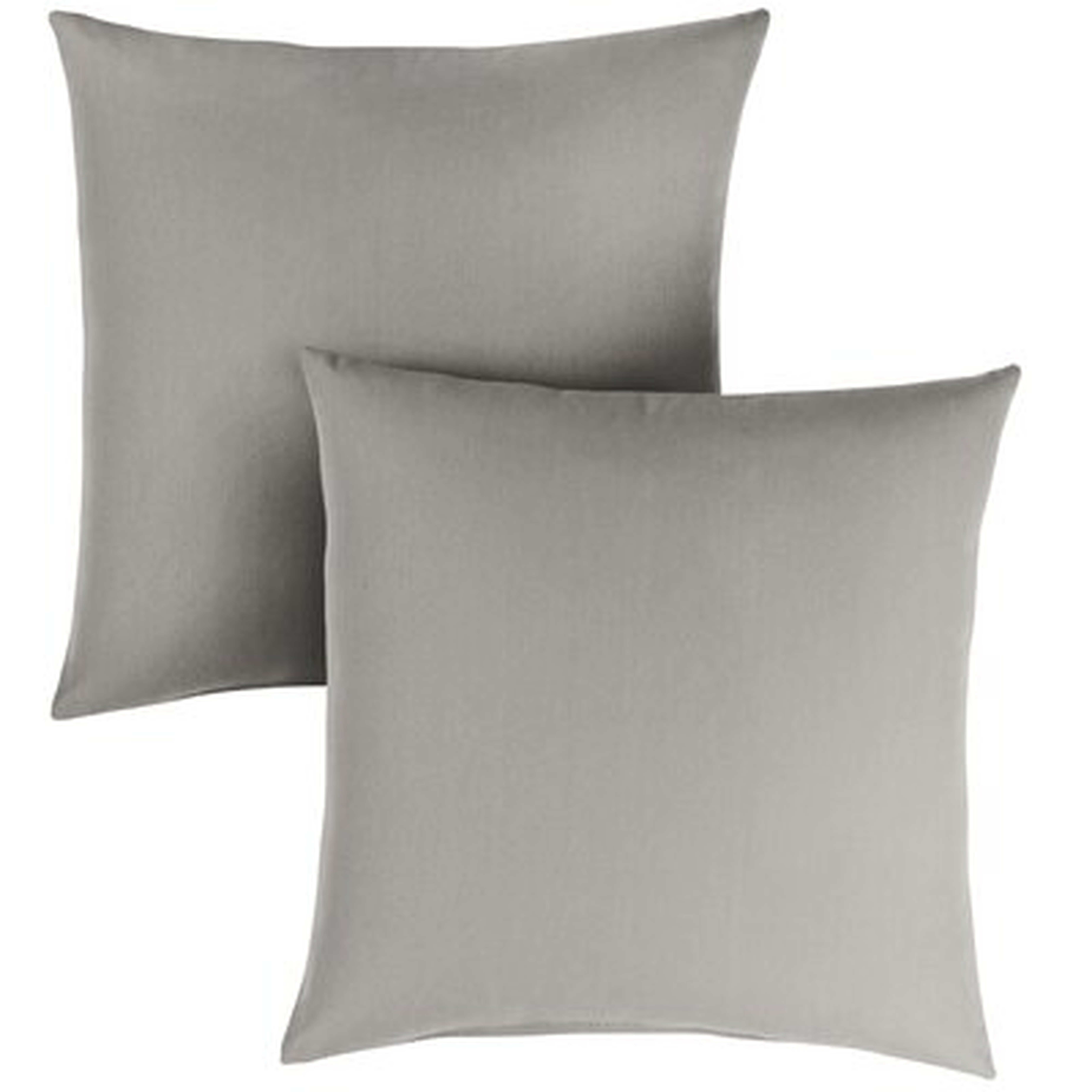 Indoor/Outdoor Grey Knife Edge Lumbar Pillow - Wayfair