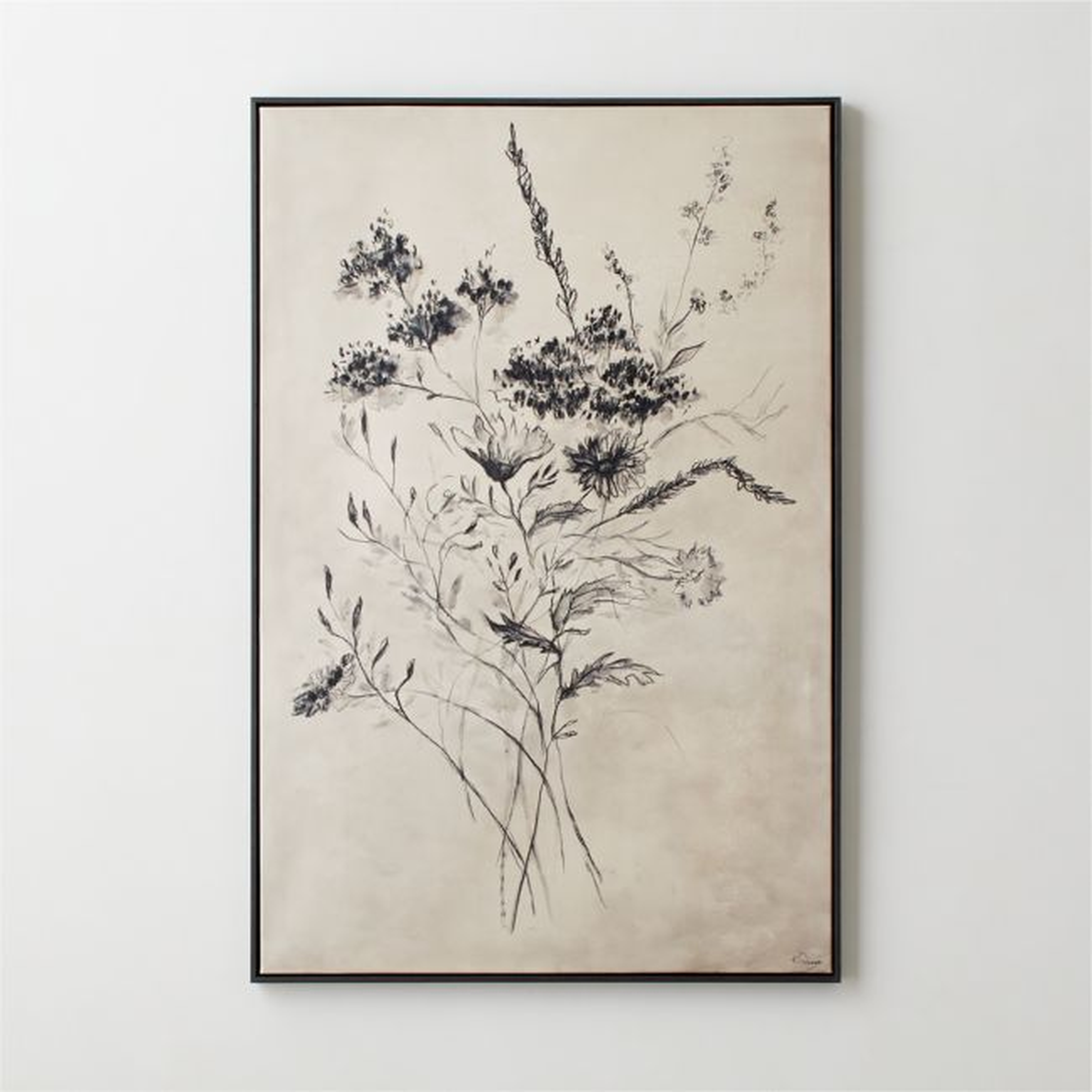 'Flora' Framed Wall Art 40"X60" - CB2