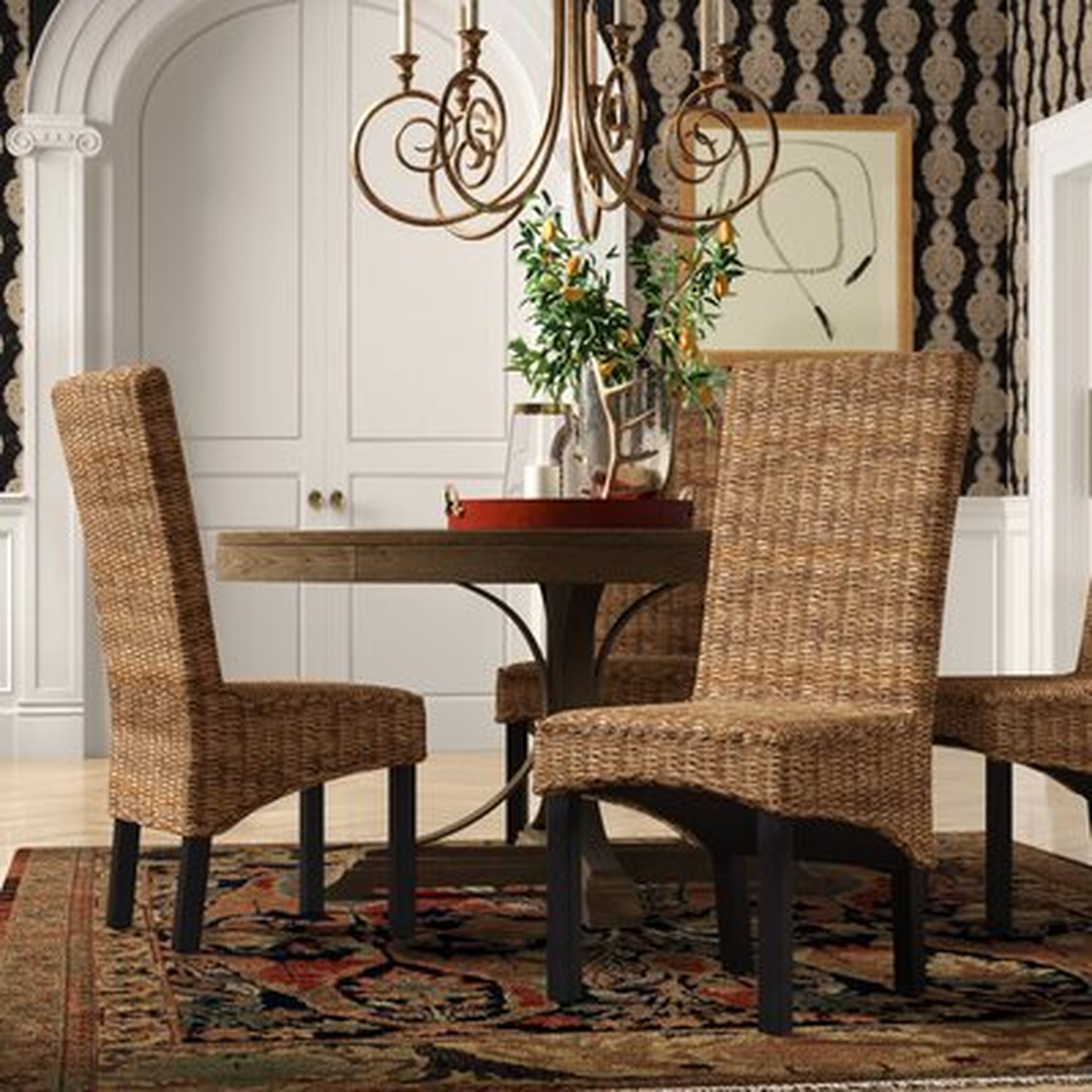 Jim Side Chair in Rattan Abaca (Set of 2) - Wayfair