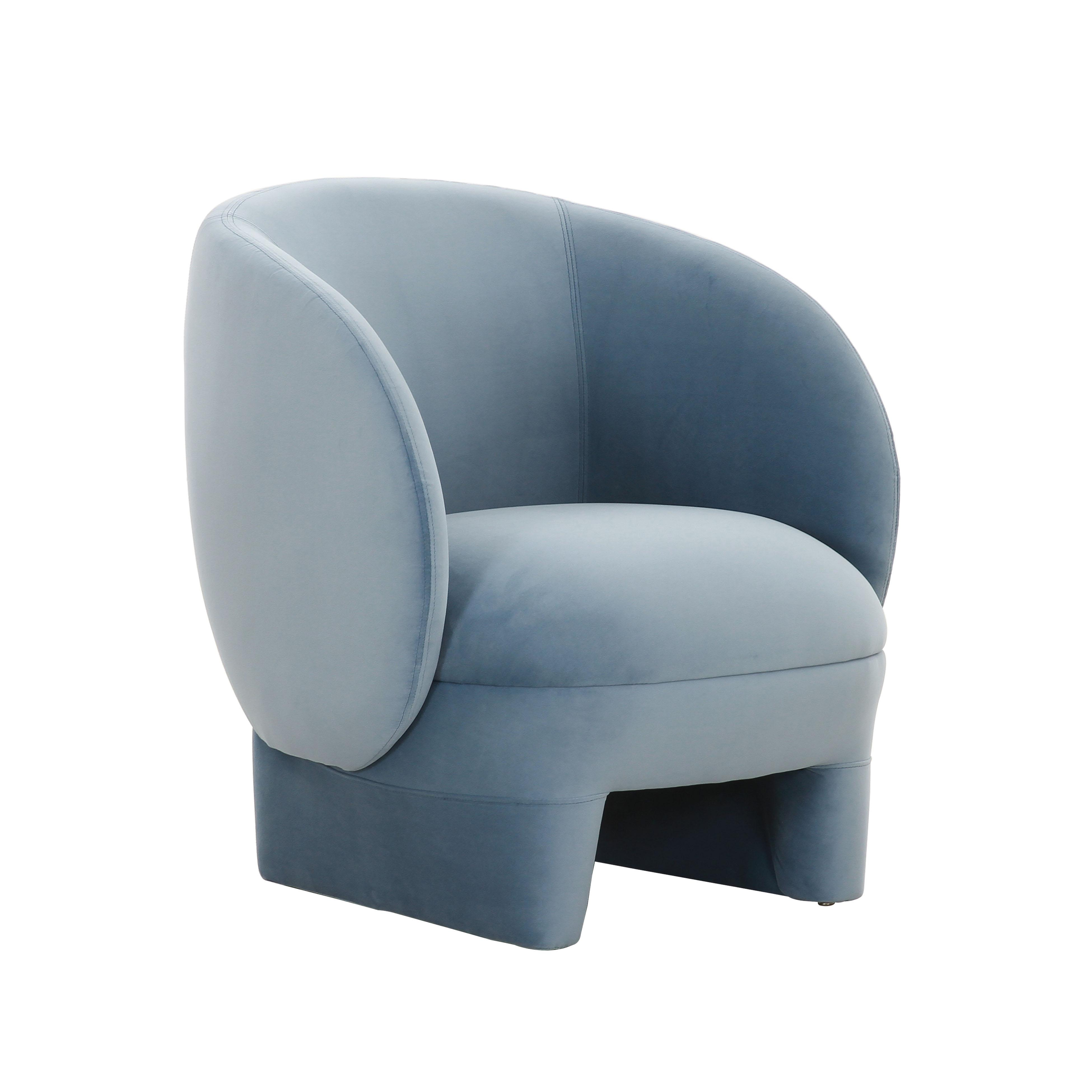 Kiki Anna Stone Velvet Accent Chair - TOV FURNITURE