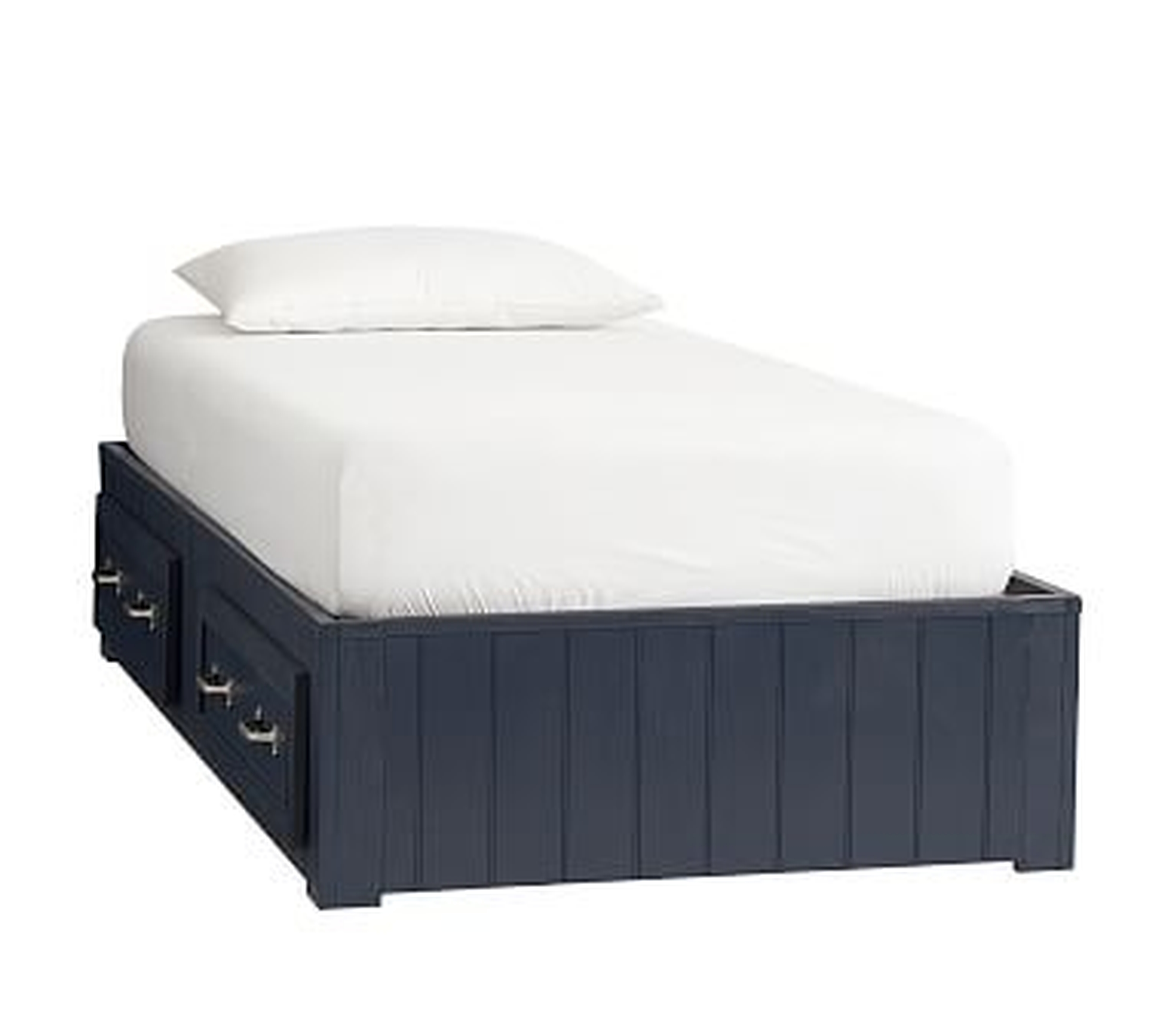 Belden Twin Bed, Weathered Navy, In-Home Delivery - Pottery Barn Kids
