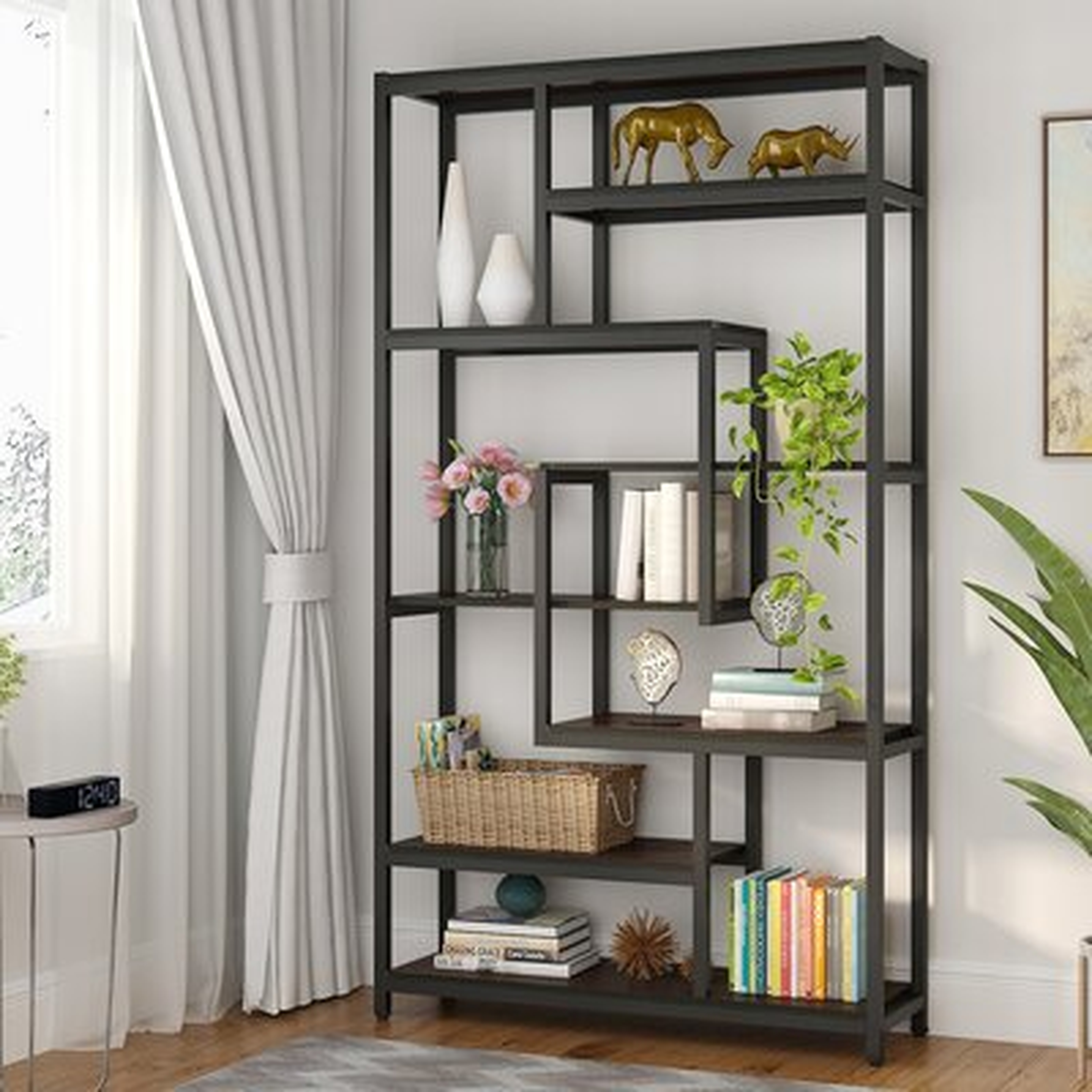 Kappler 70.87'' H x 39.37'' W Metal Bookcase - Wayfair