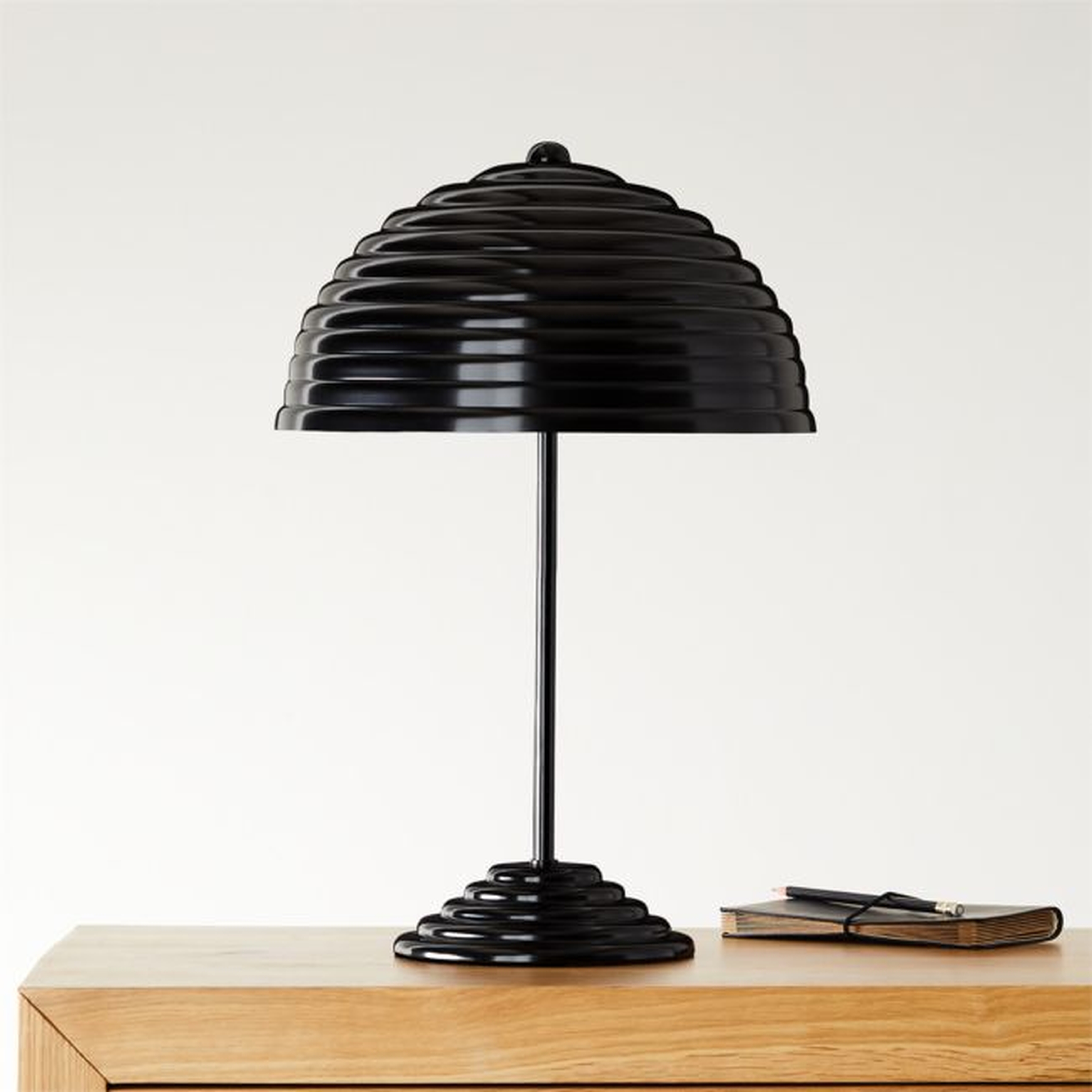 Ripley All-Black Table Lamp - CB2
