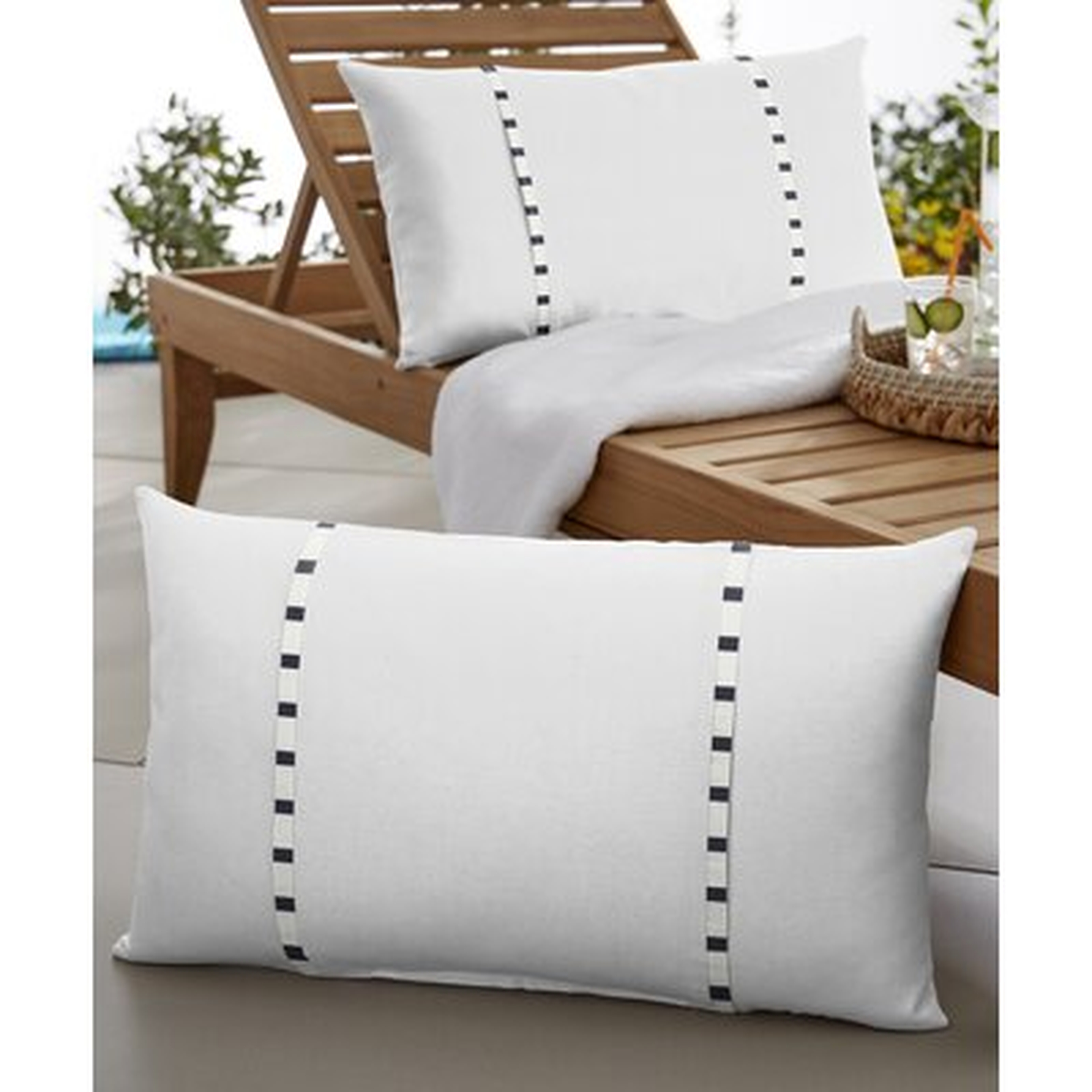 Keegan Outdoor Rectangular Lumbar Pillow - Birch Lane
