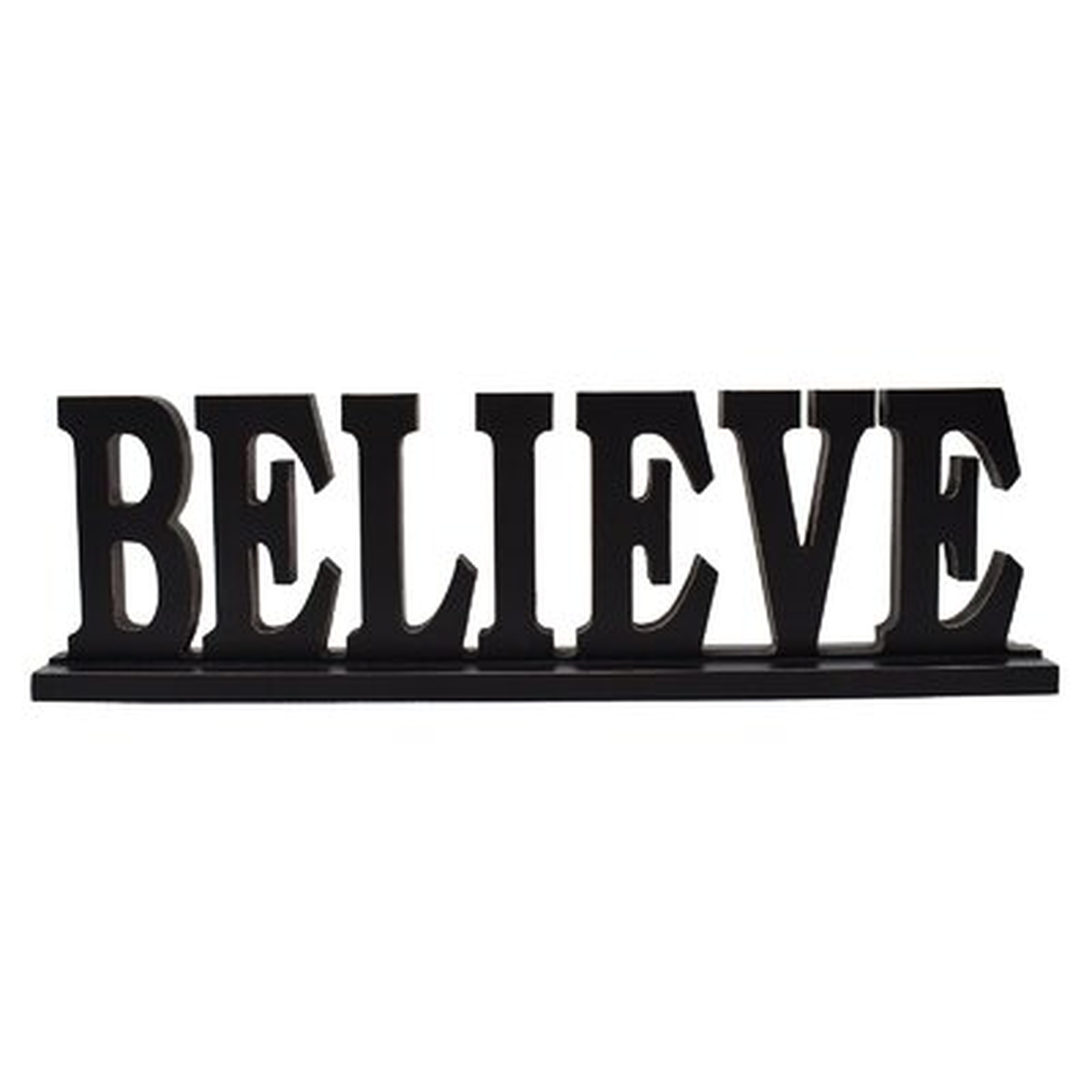 Rustic Wood Believe Letter Sign Free Standing Believe Word Sign Decor Decorative Table Top Word Sign - Wayfair