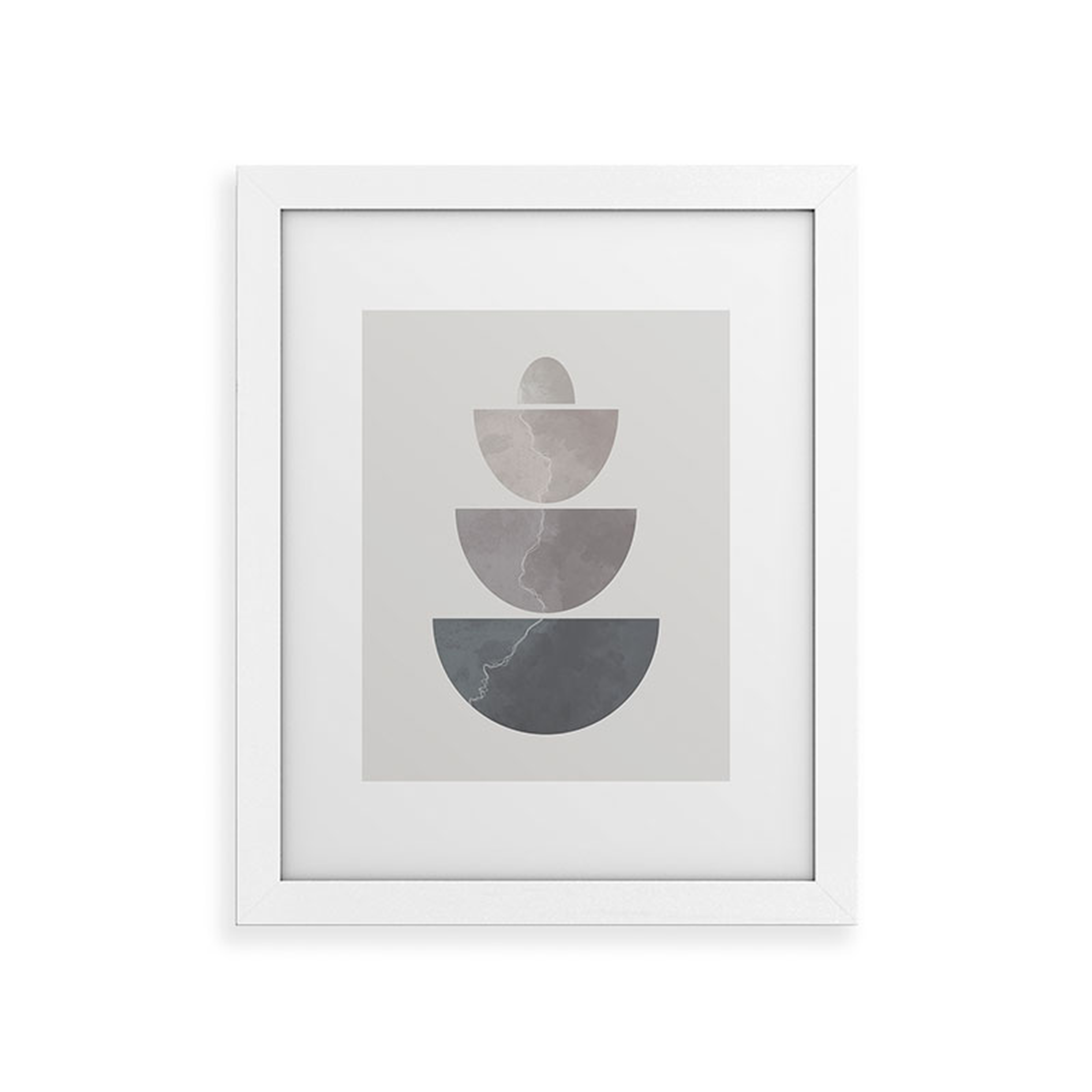 Monochrome Balance 2 by Alisa Galitsyna - Framed Art Print Classic White 16" x 20" - Wander Print Co.