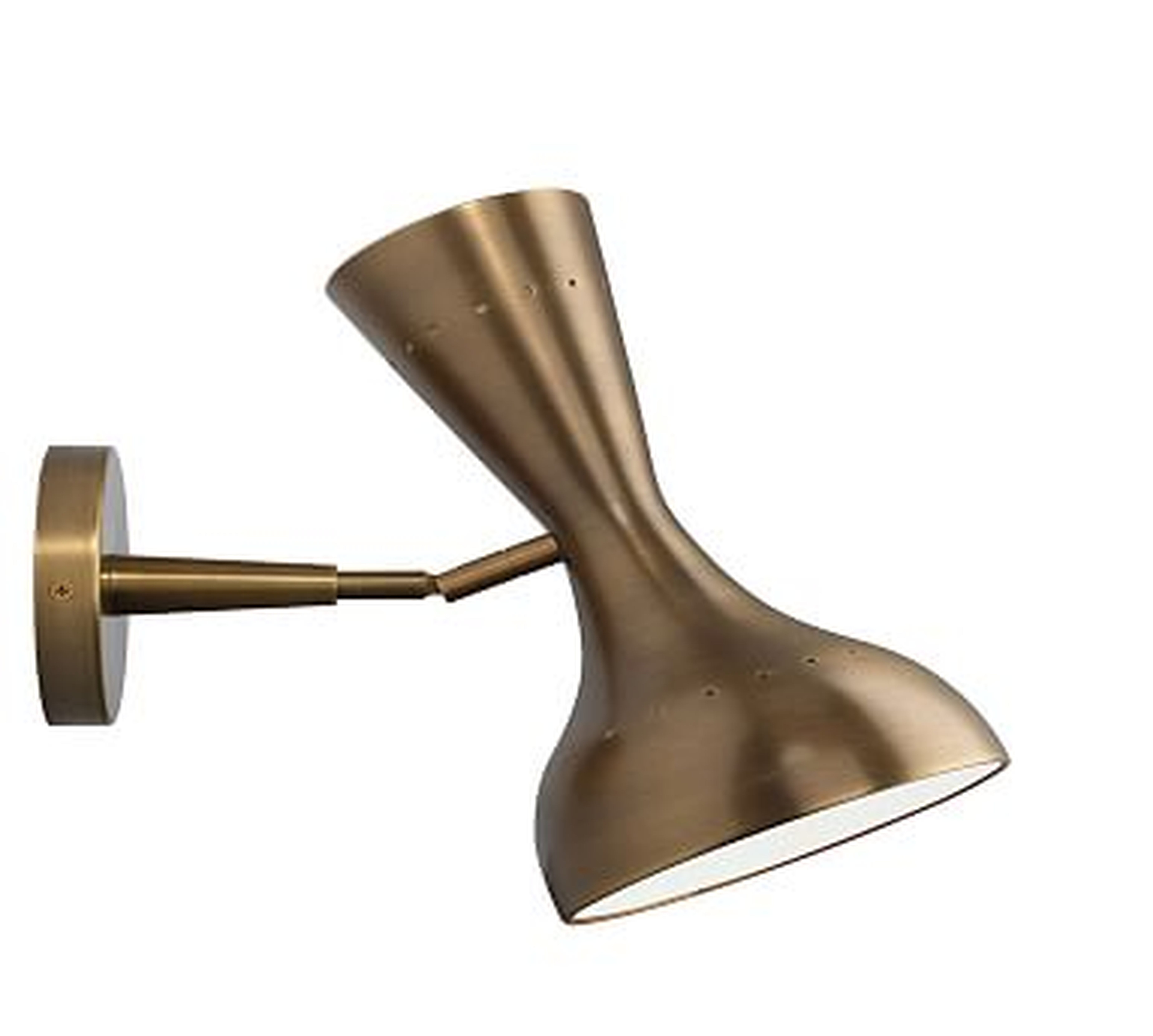 Parsons Wall Sconce, Antique Brass - Pottery Barn