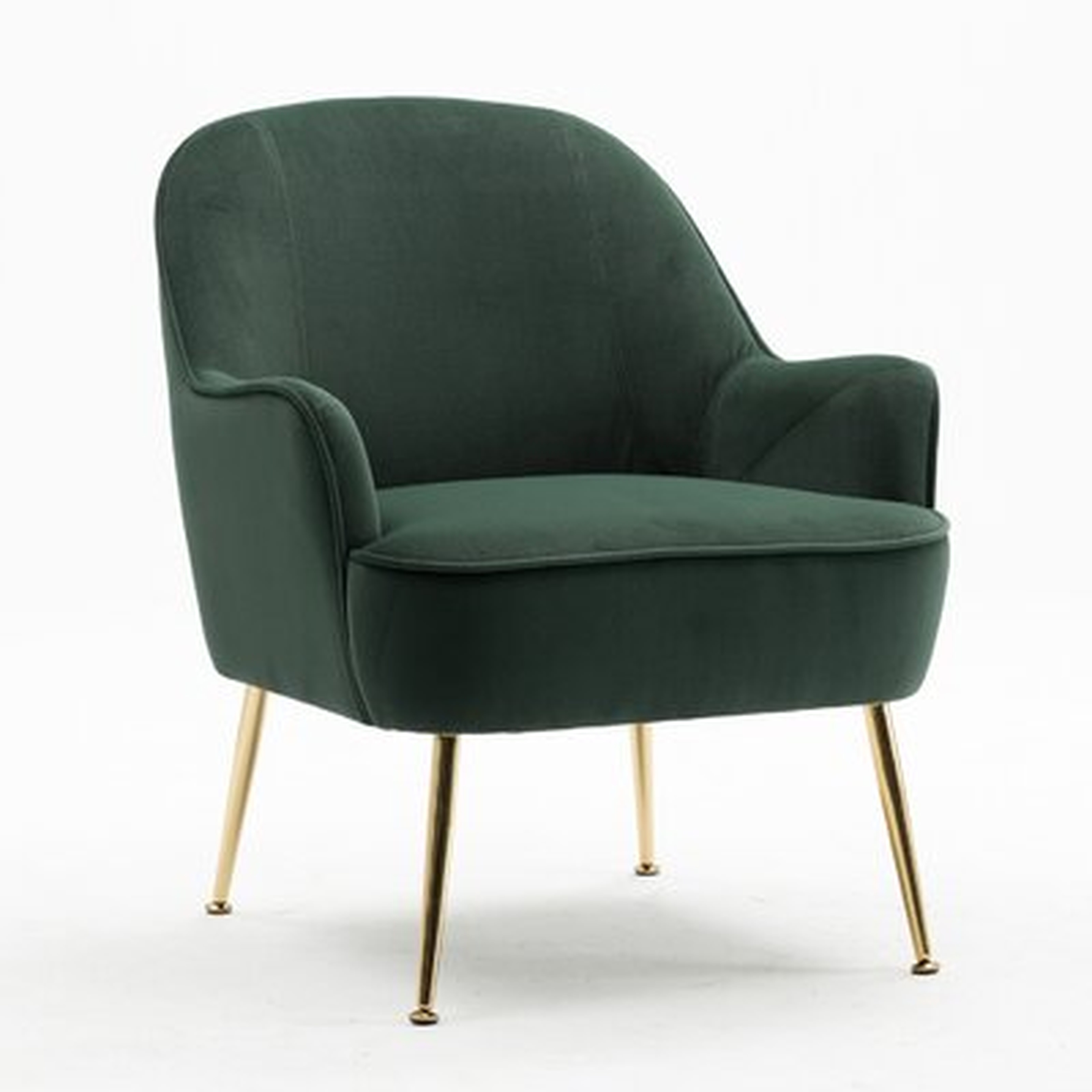 Appel 21.5'' Wide Velvet Armchair, Green Velvet - Wayfair