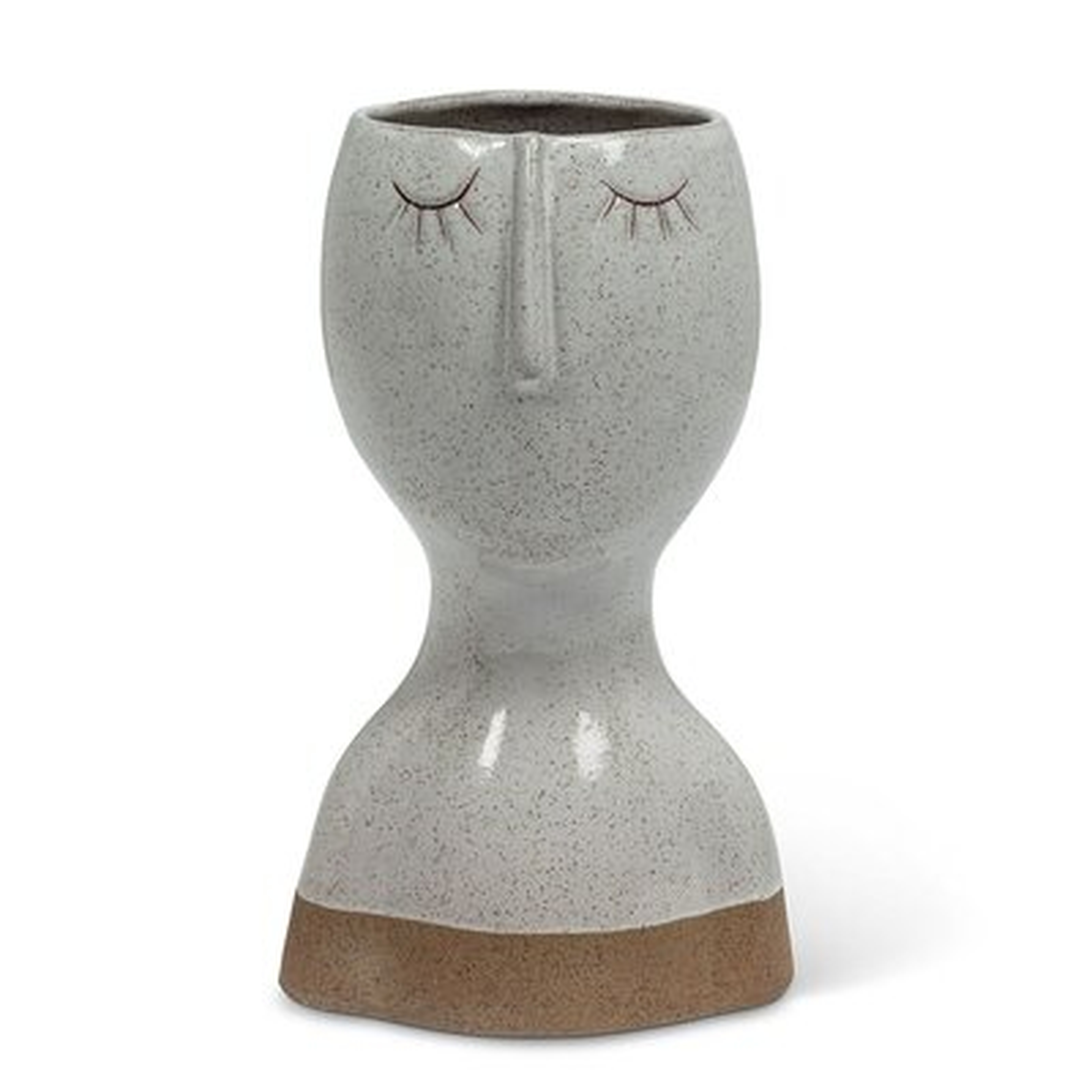 Whitewash Stoneware Table Vase - Wayfair