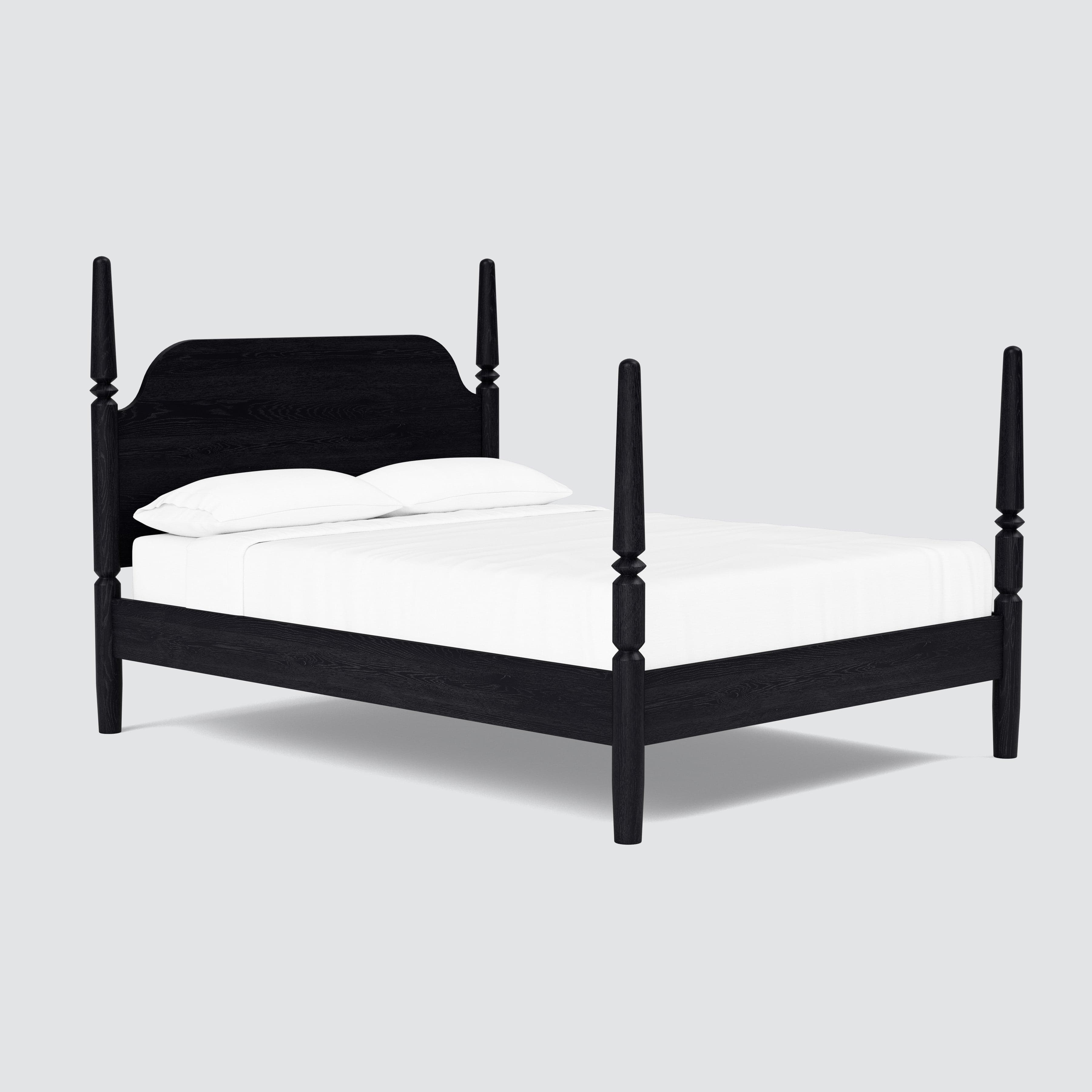 The Citizenry Potomac Four Poster Bed | King | Black - The Citizenry
