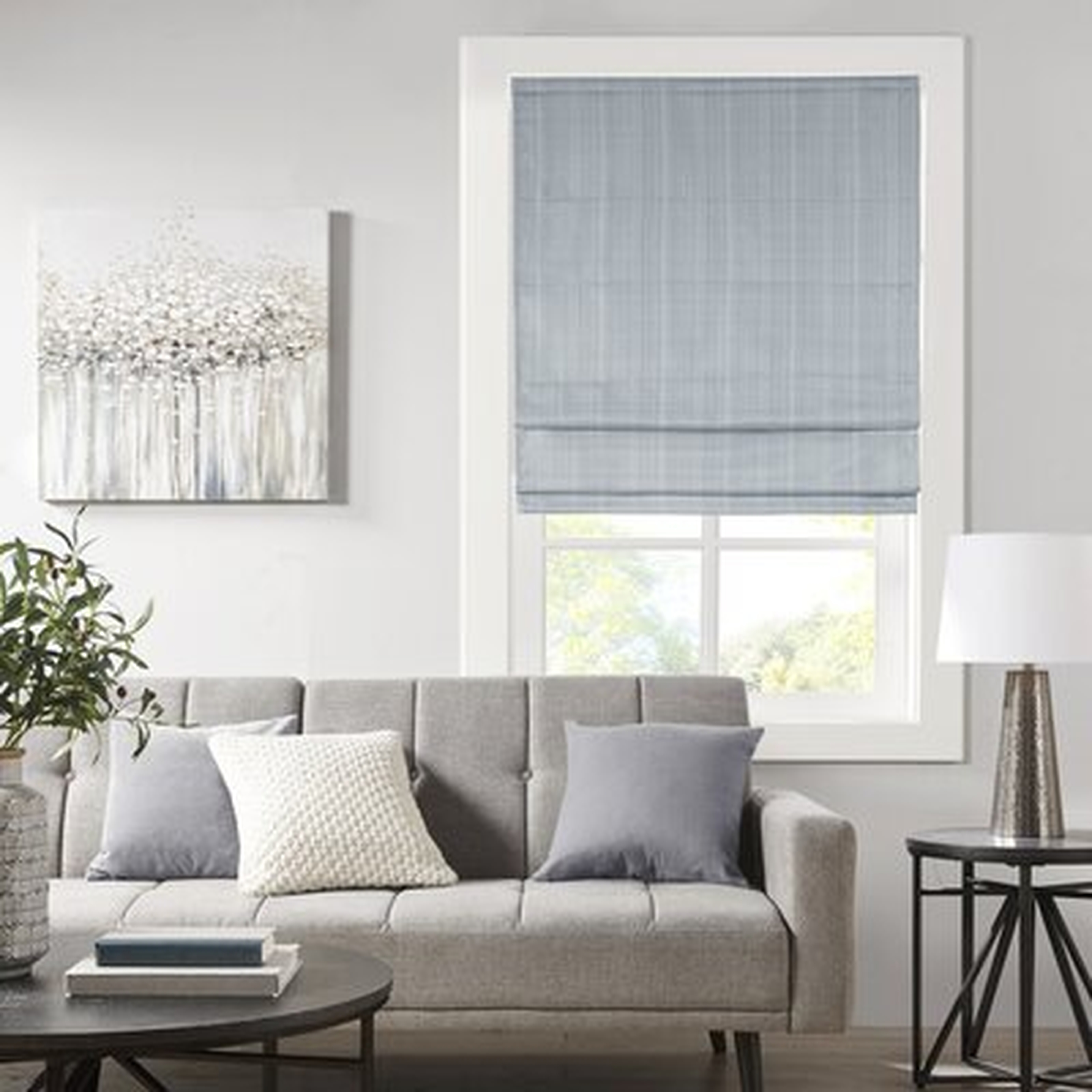 Galen Basketweave Room Darkening Roman Shade - Wayfair