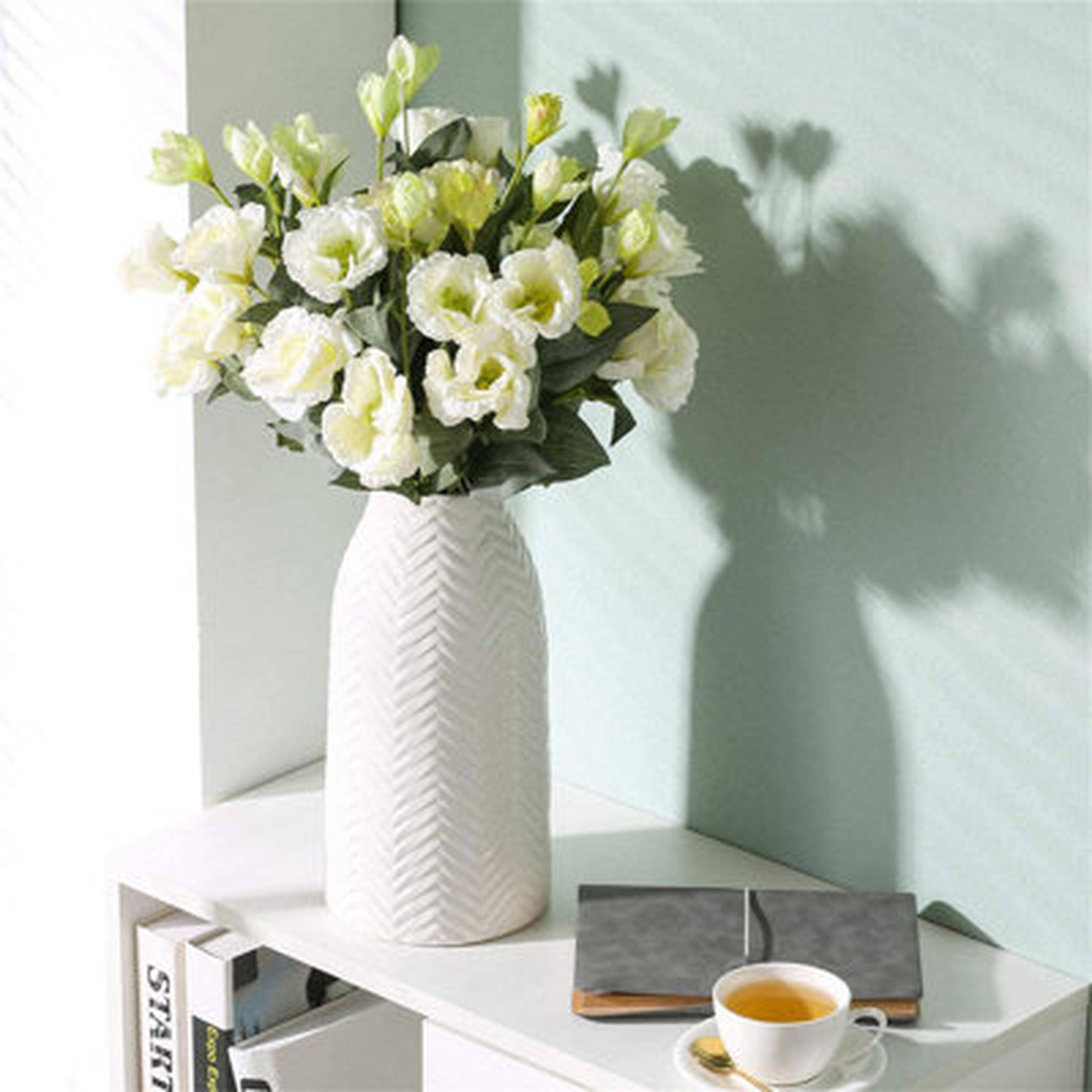 Ceramic Vases,White Ceramic Vase,Vase Pottery Vase Handmade Cute Flower Vase For Home Decor - Wayfair