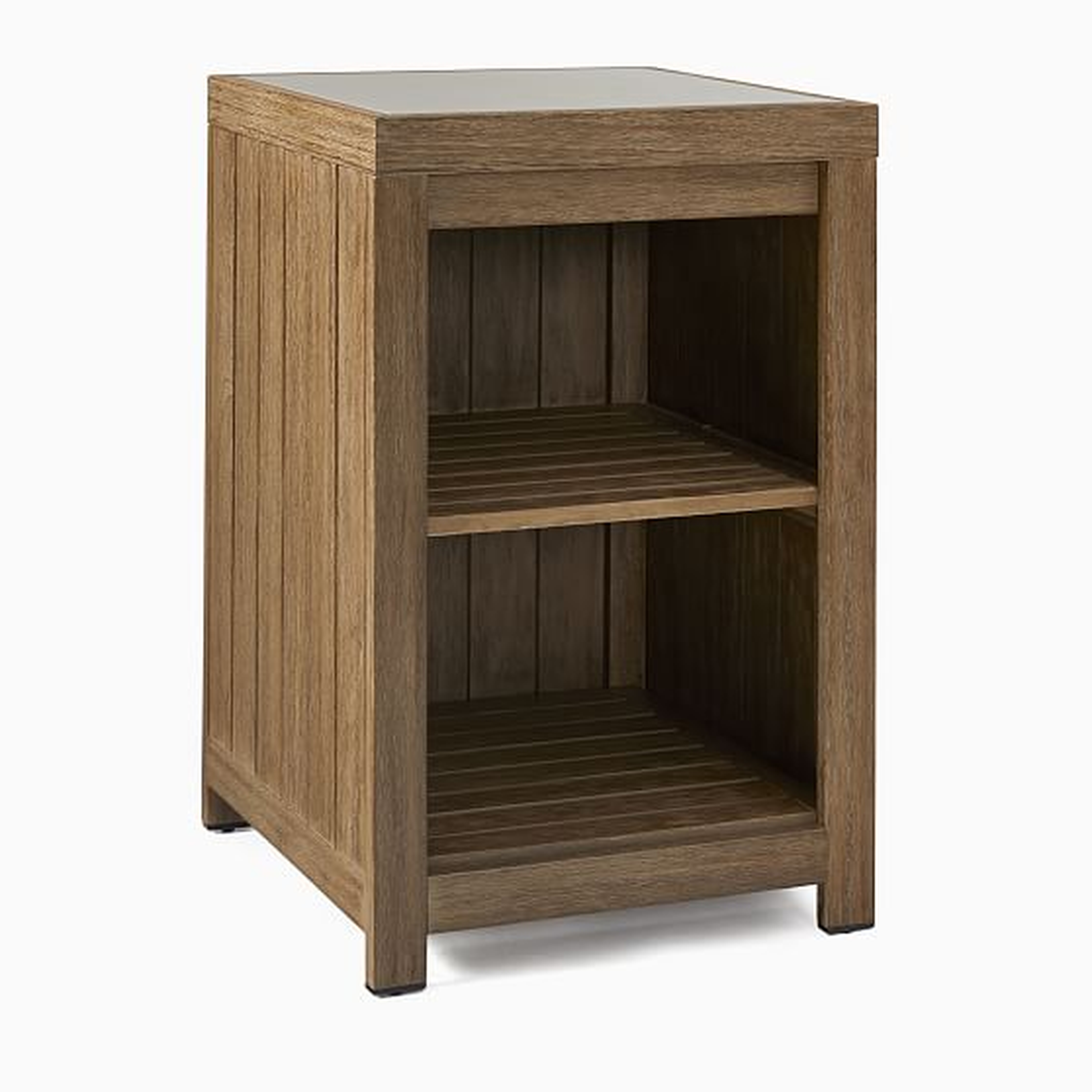 OPEN BOX: Portside Kitchen Open Shelves Cabinet, Driftwood - West Elm