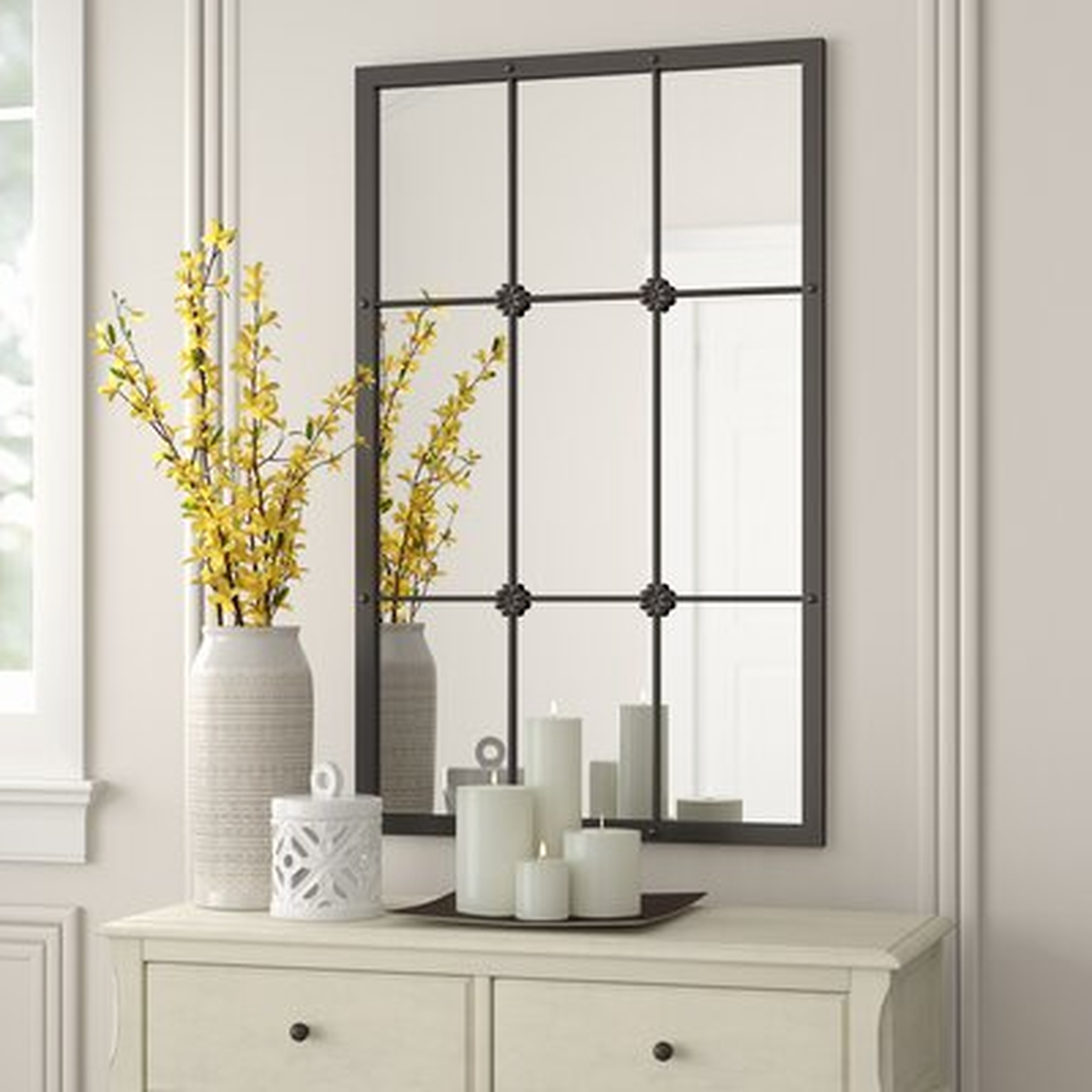 Kristofer Window Pane Wall Mirror - Wayfair