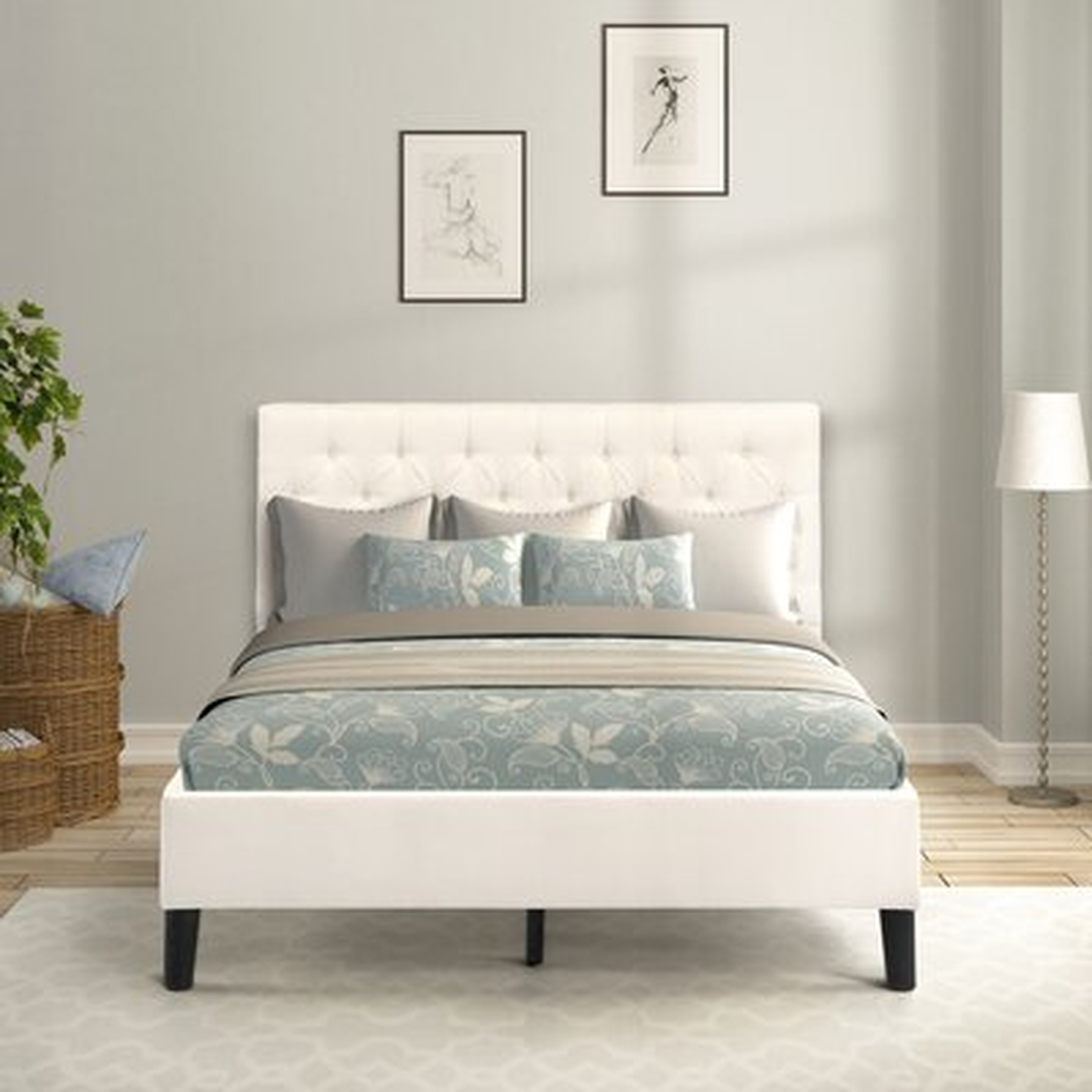 Linlin Queen Upholstered Low Profile Platform Bed - Wayfair
