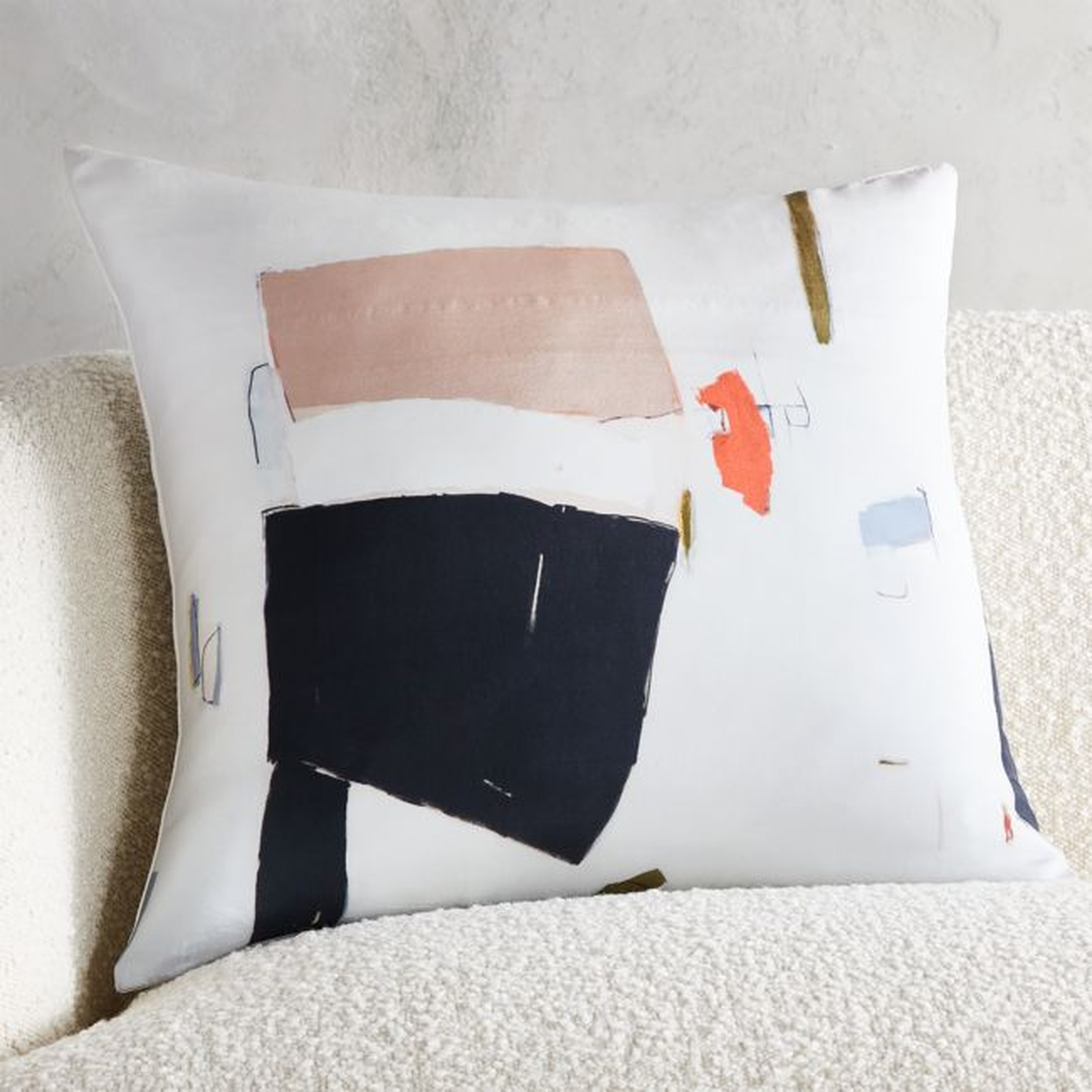 20" Elle Pillow with Feather-Down Insert - CB2