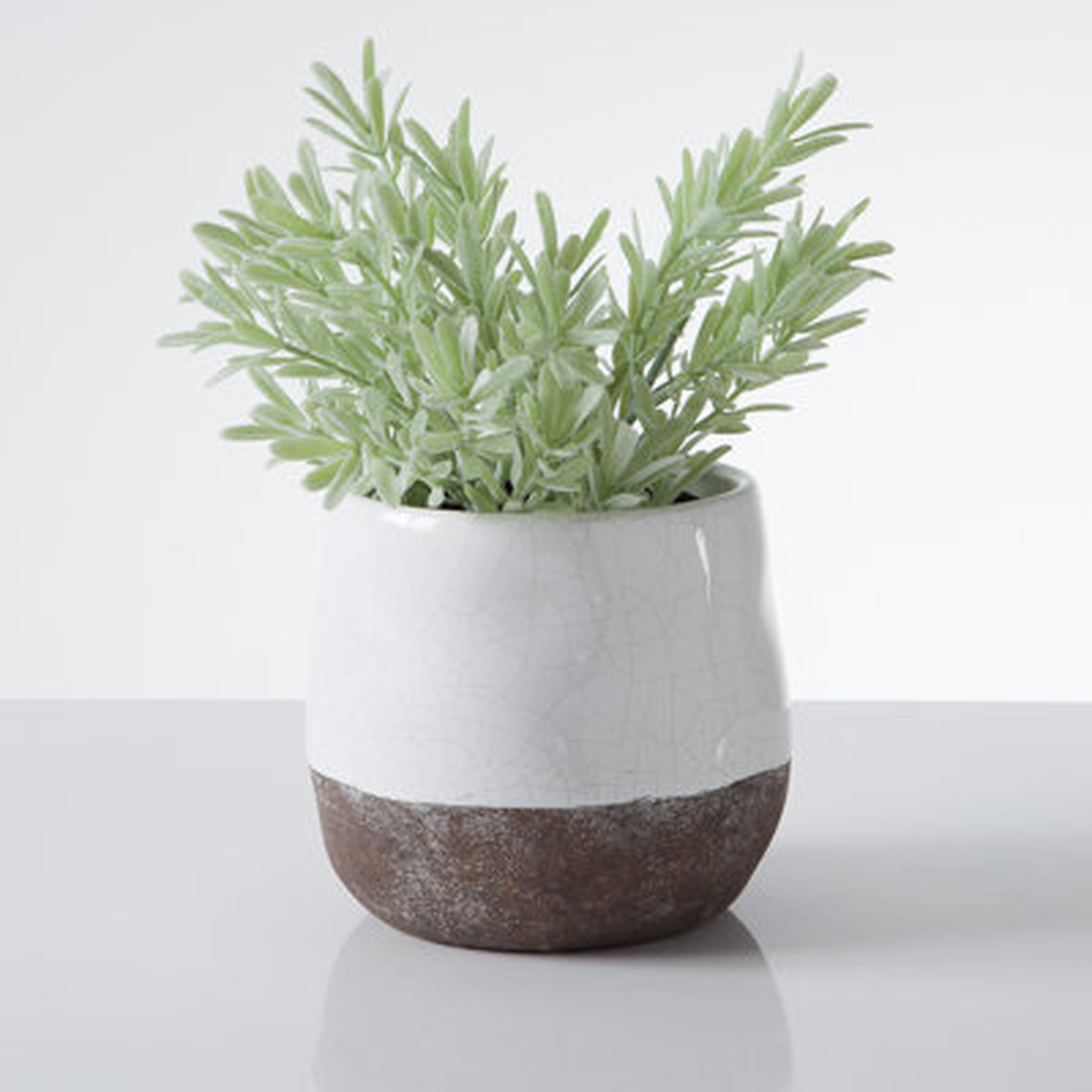 Beltrami White/Brown Ceramic Table Vase - Wayfair