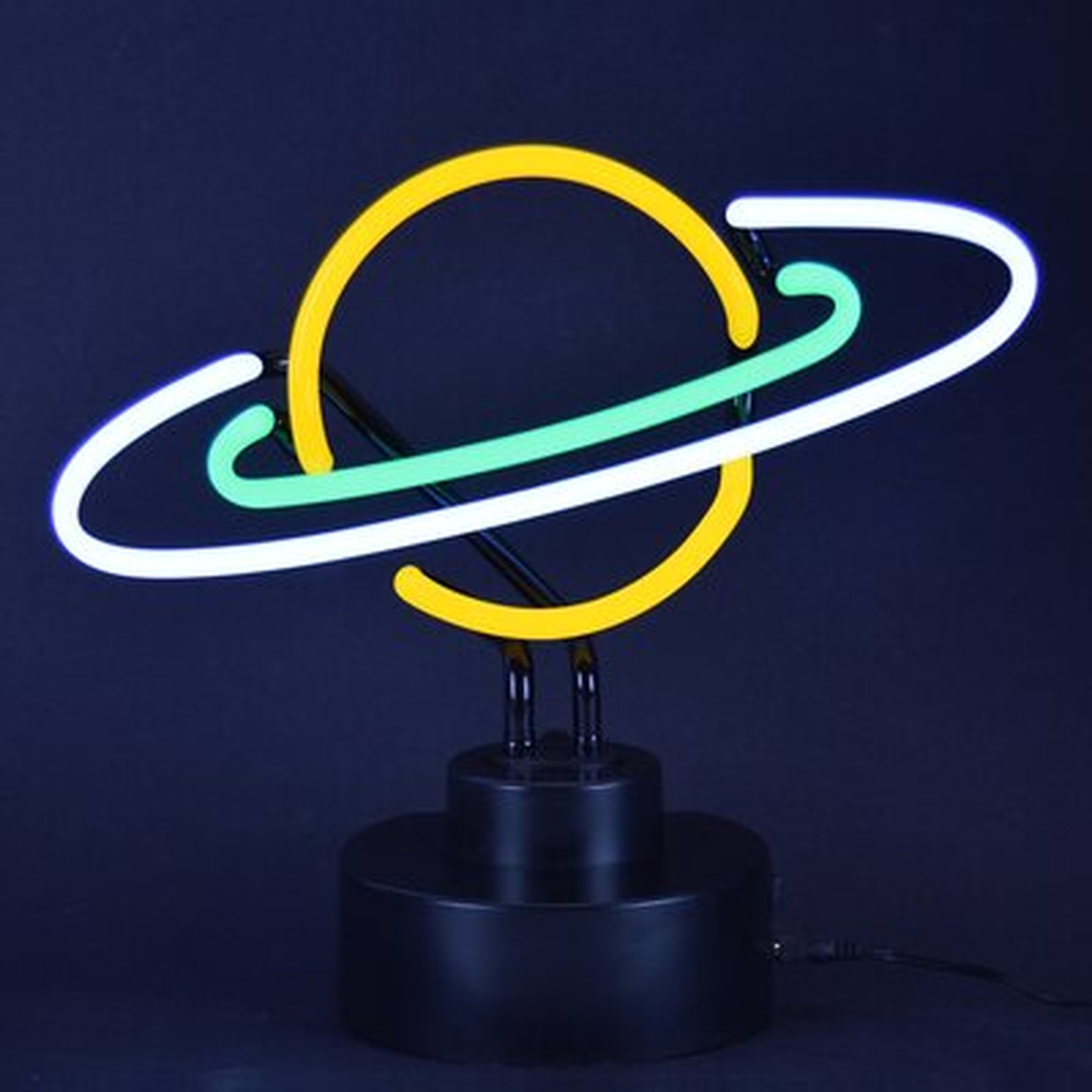 Saturn Sculpture Neon Sign - Wayfair