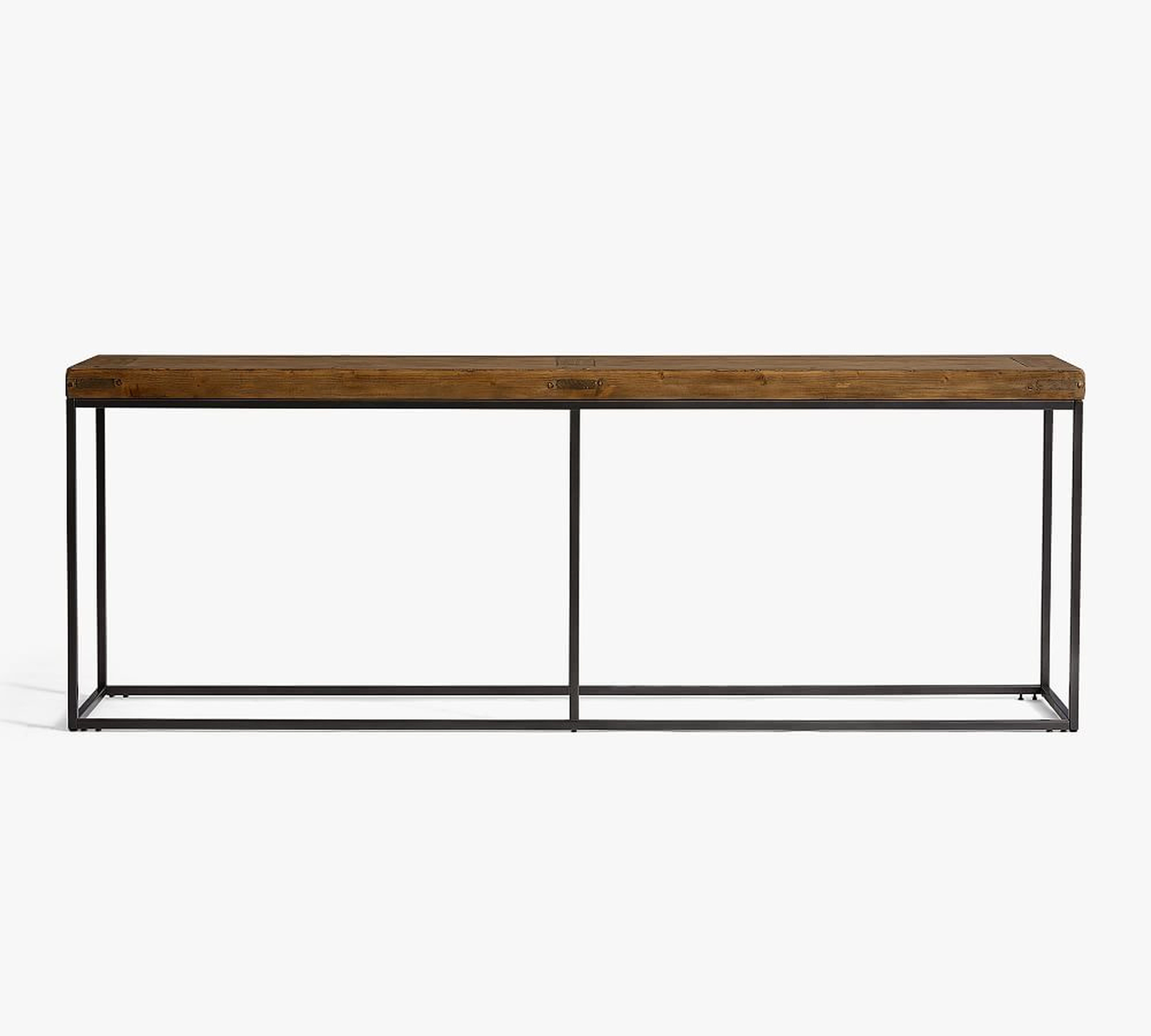 Malcolm 84" Grand Console Table, Glazed Pine - Pottery Barn