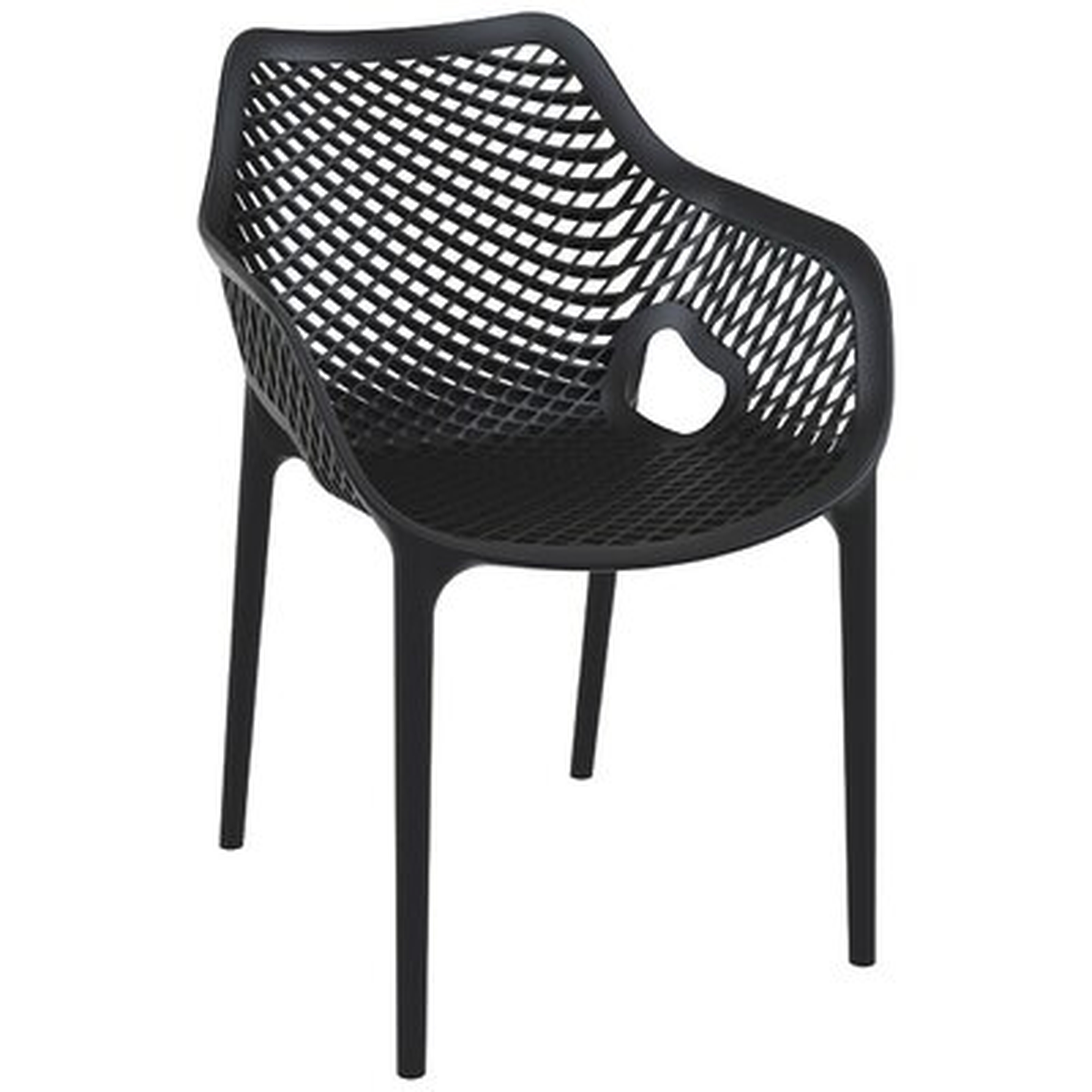 Kyrie Stacking Patio Dining Chair (Set of 2) - AllModern