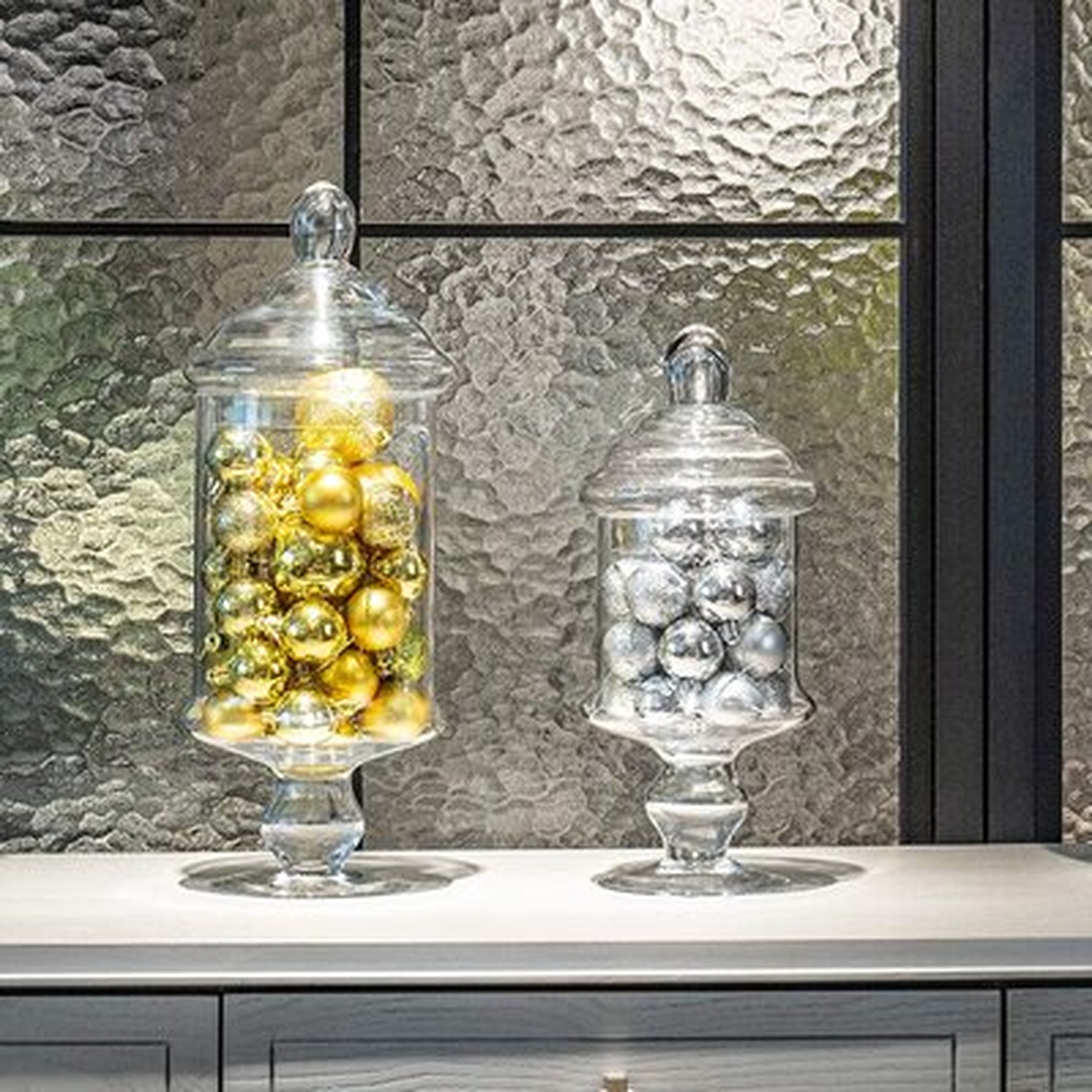 Clear Glass Apothecary Jar Decorative Candy Buffet Jars Elegant Glass Storage Containers - Wayfair