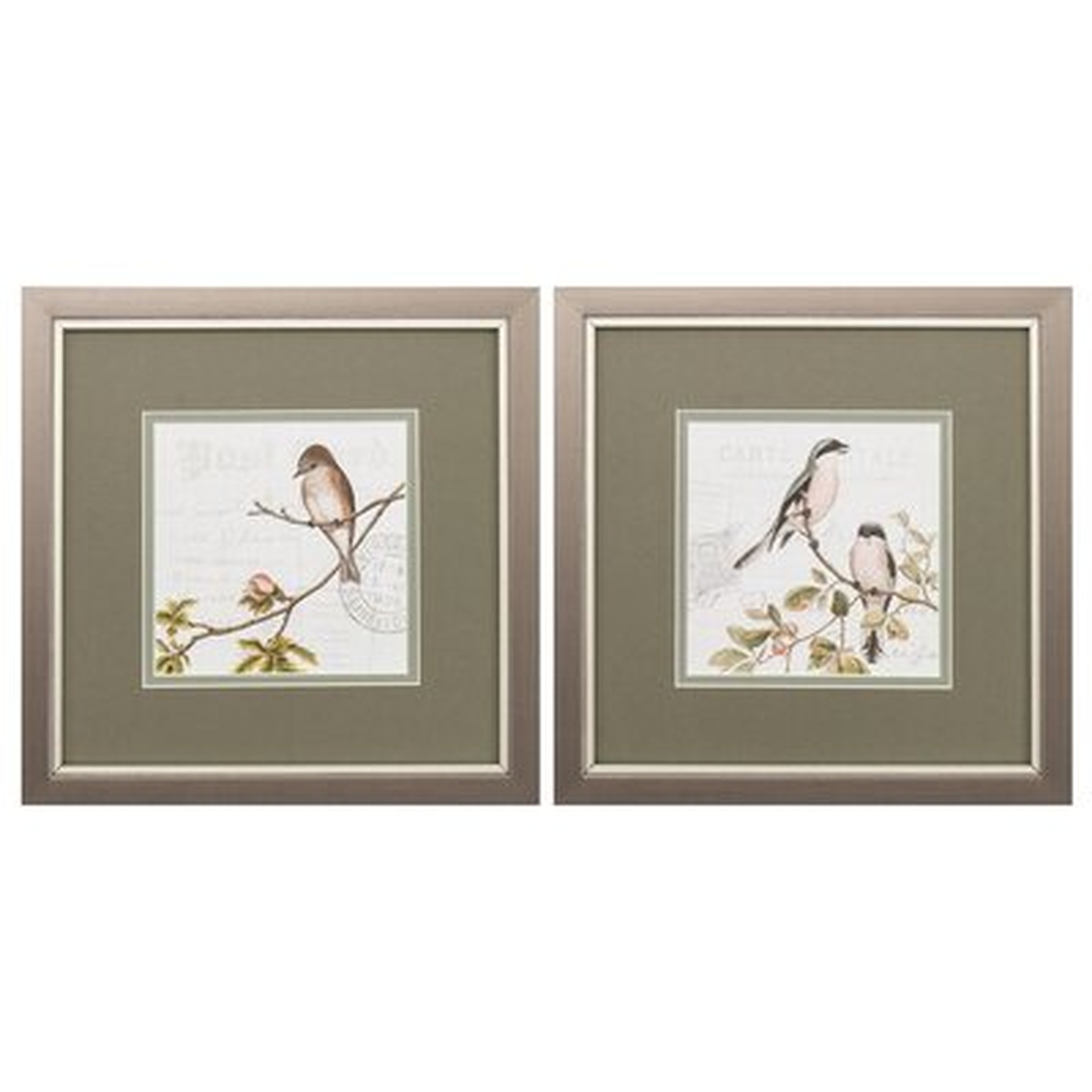 'Summer Song' - 2 Piece Picture Frame Painting Print Set - Wayfair