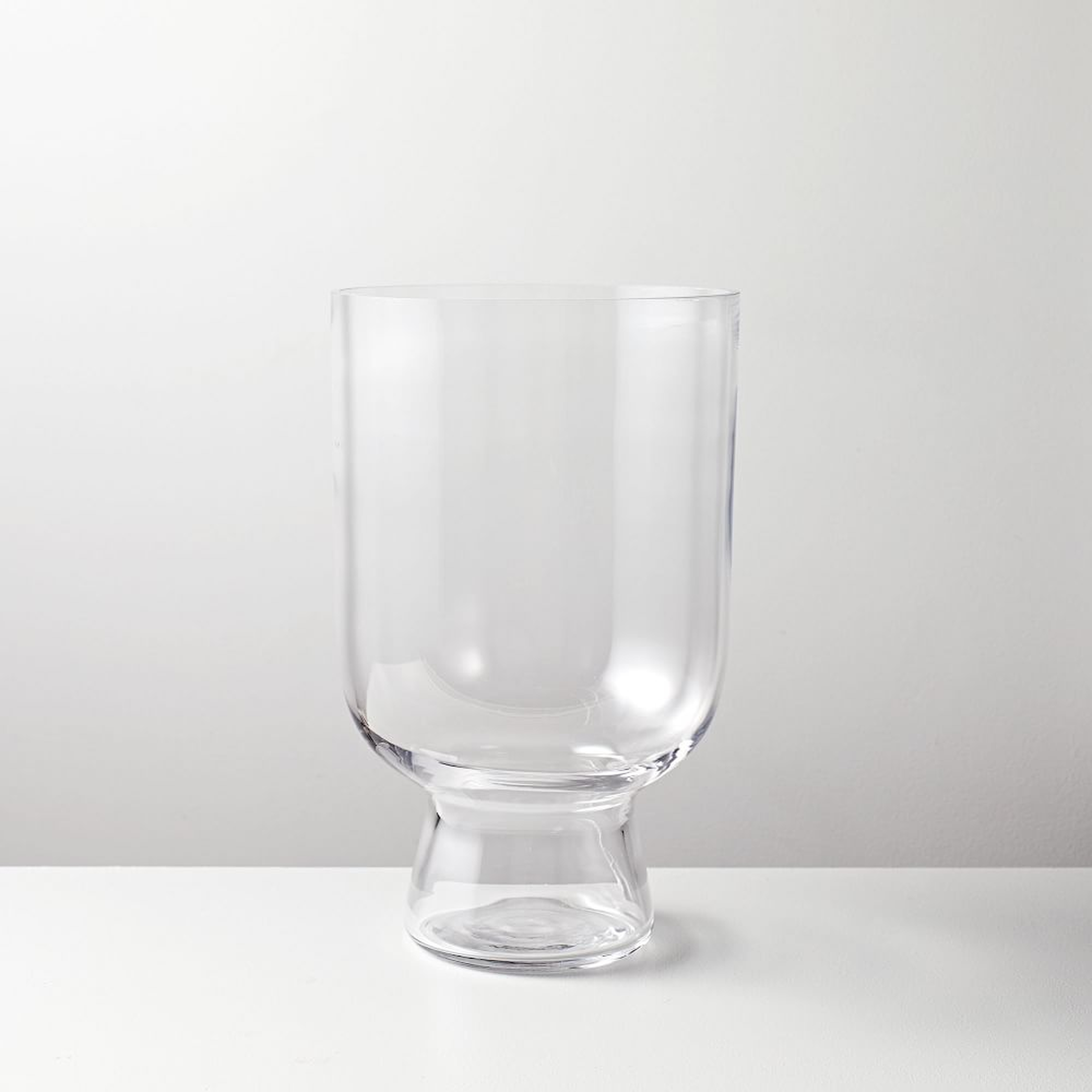 Foundations Glass Hurricane, Clear, 13"h - West Elm