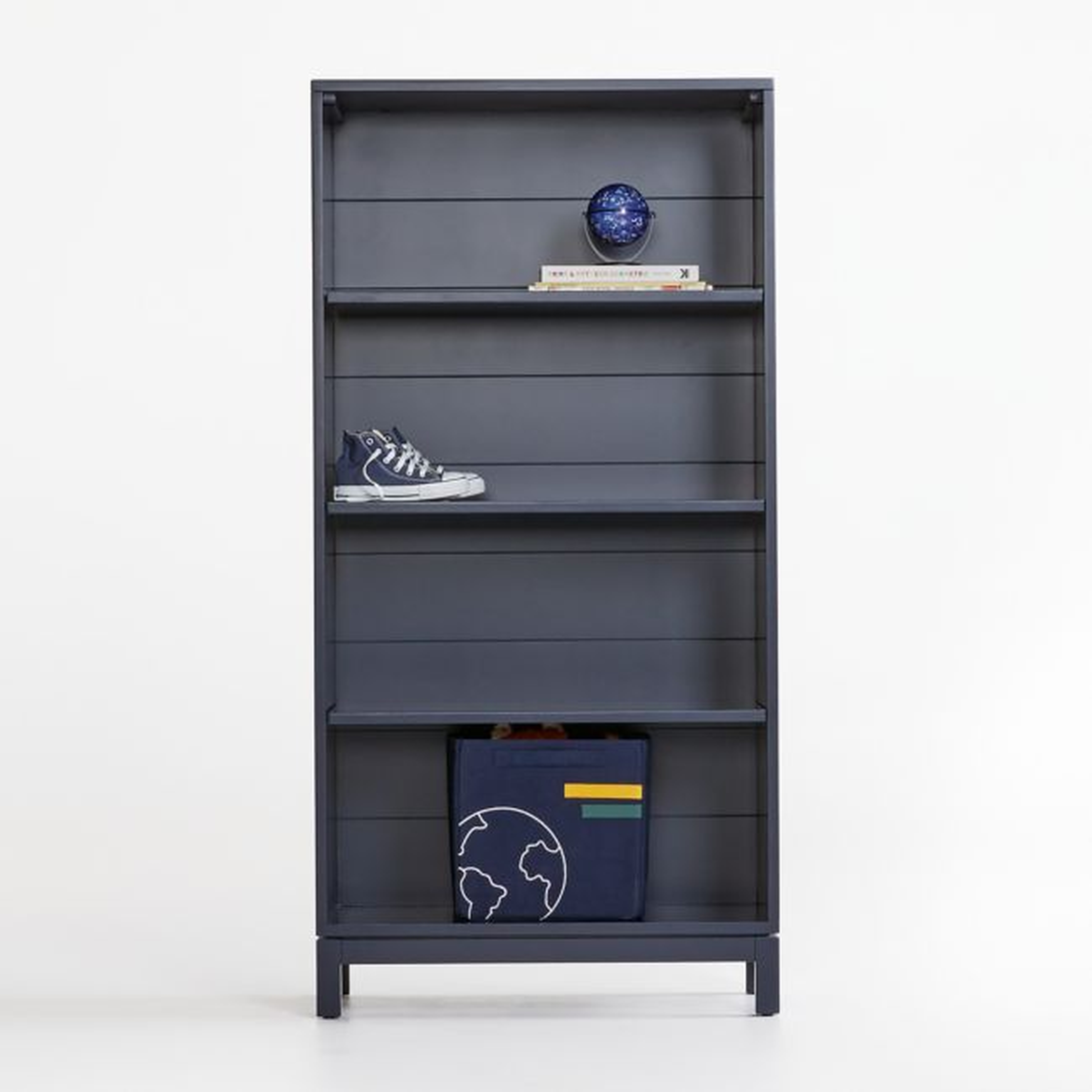 Parke Navy Blue Bookcase - Crate and Barrel