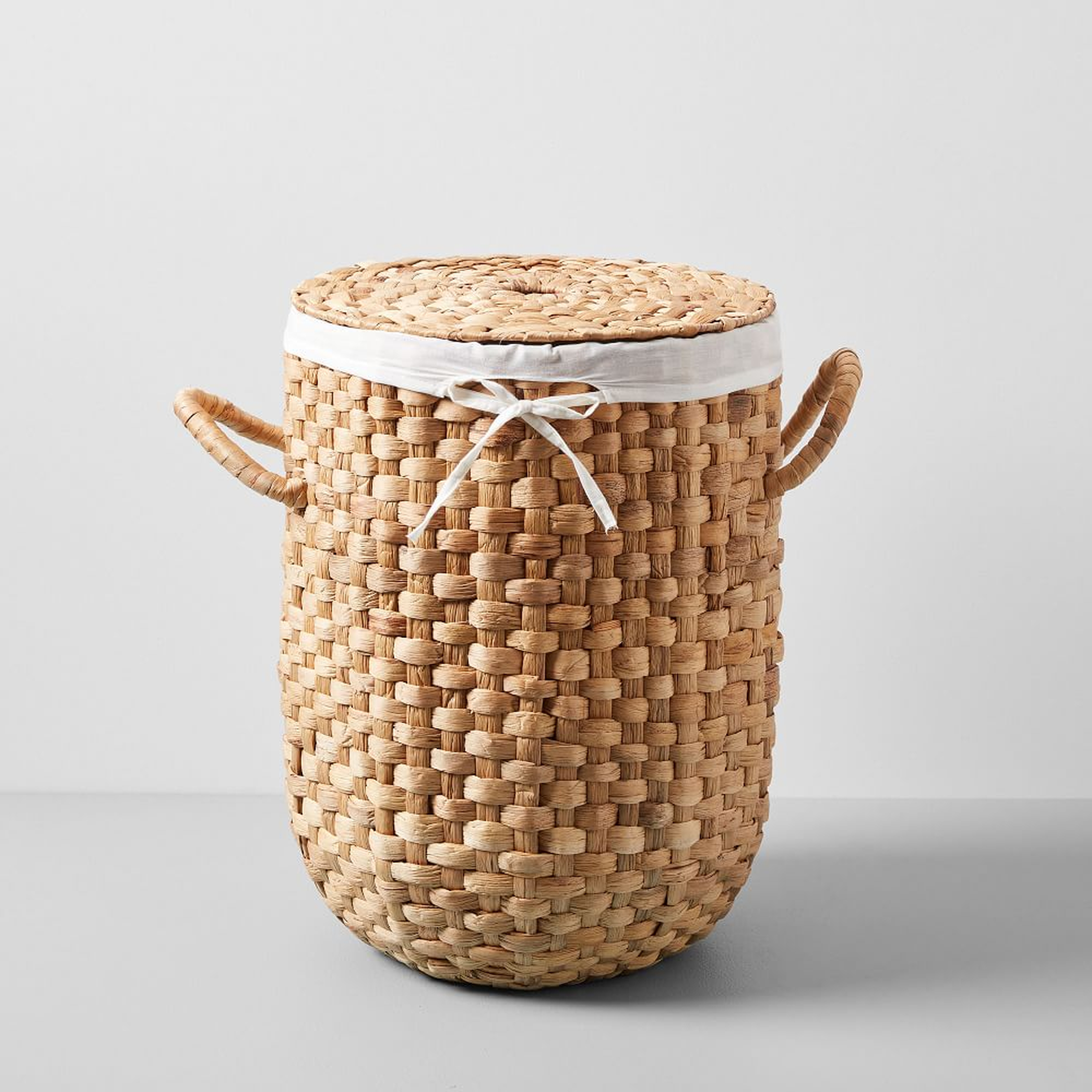 Round Weave Laundry Basket,Small, Natural - West Elm