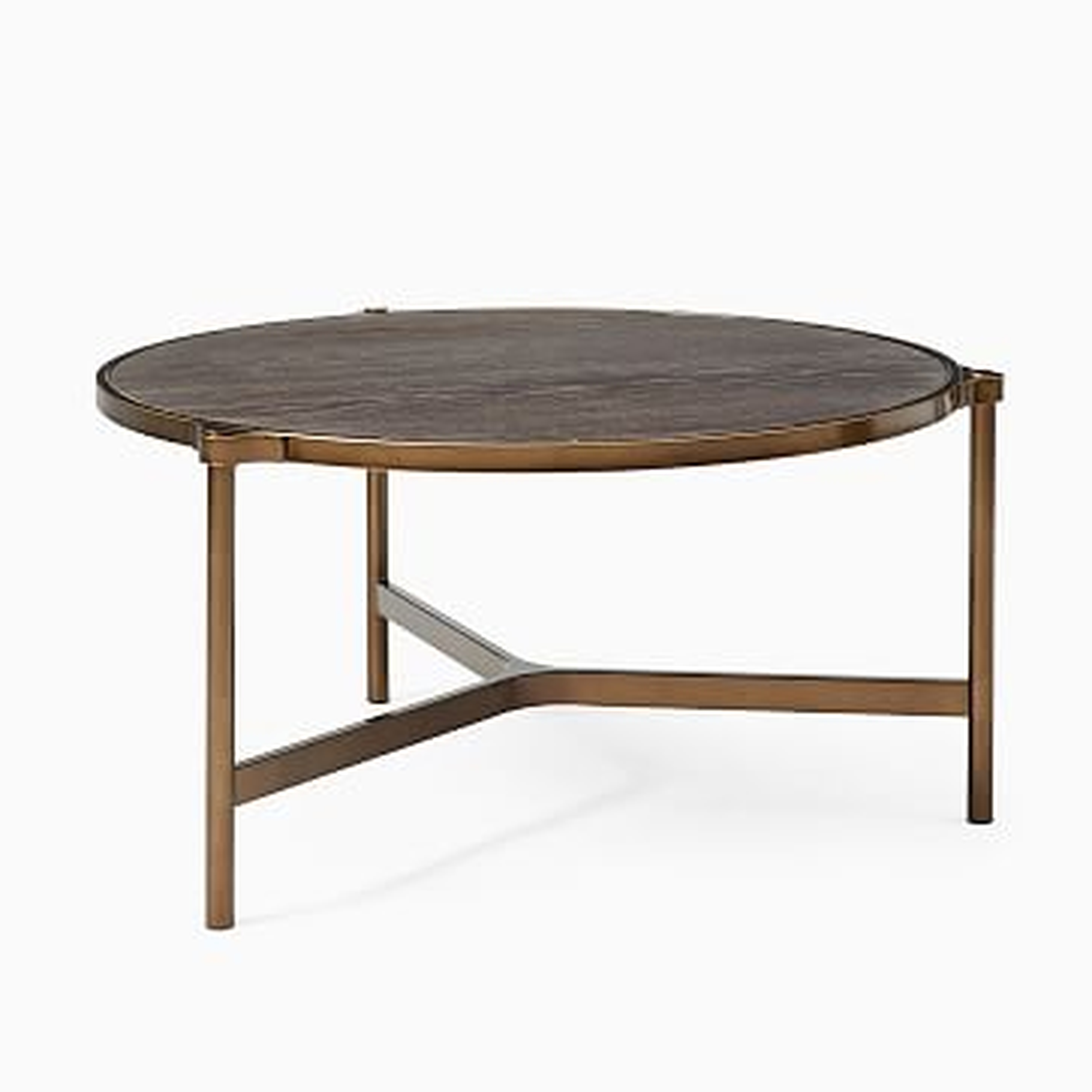 Mateo Collection Cerused Black Oil Rubbed Bronze 33 Inch Coffee Table - West Elm