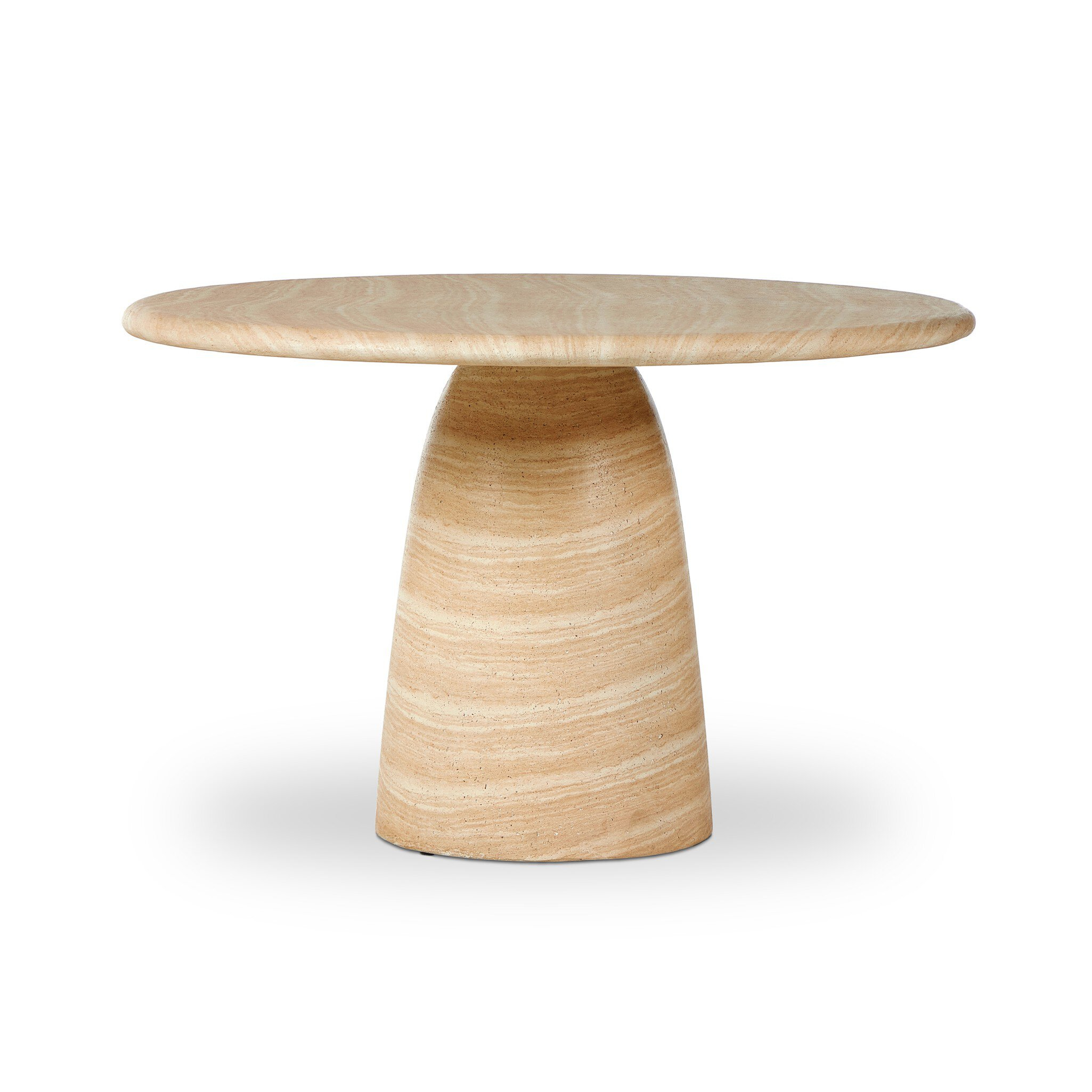 Janice Dining Table - Sand Striae - Four Hands
