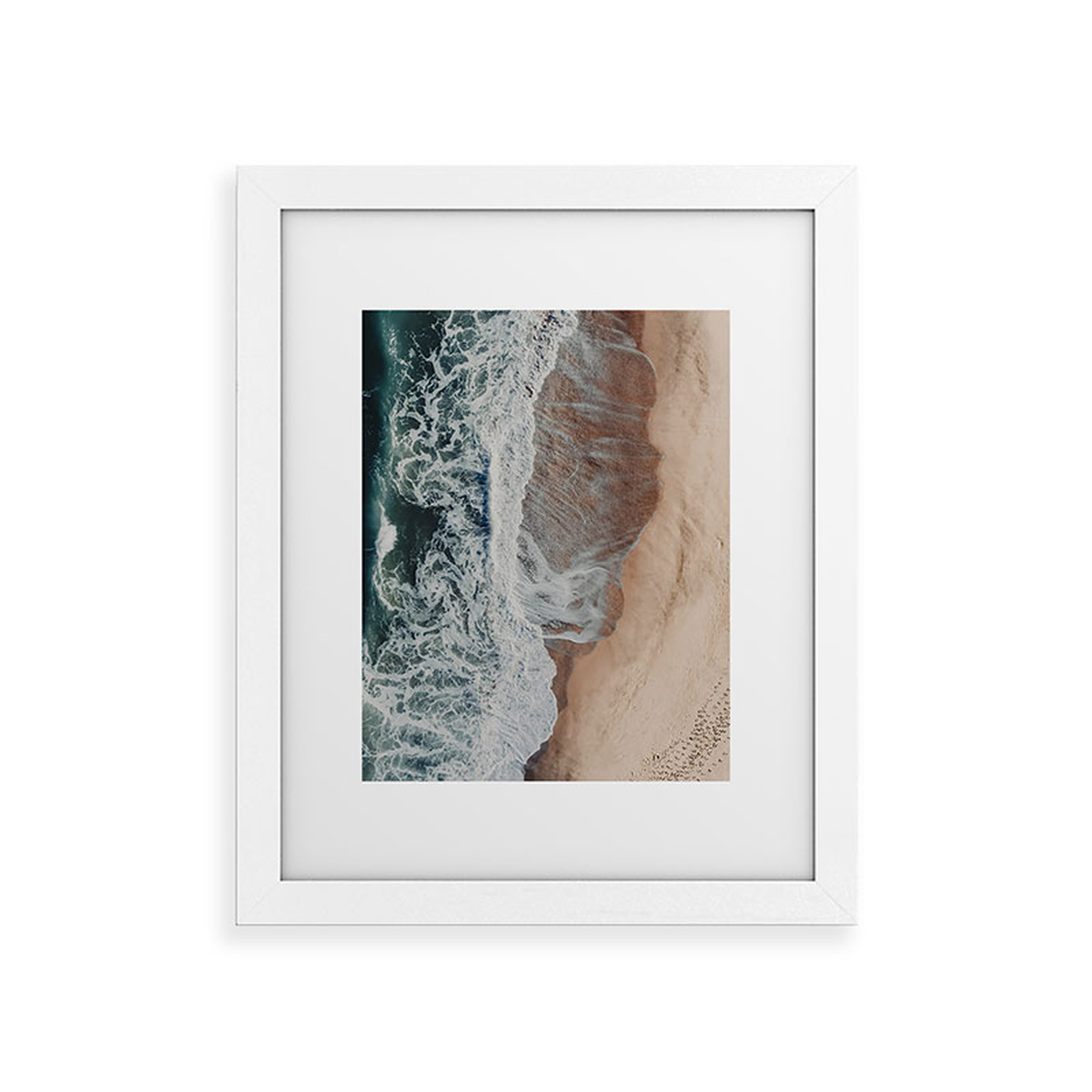 Sands Of Gold by Ingrid Beddoes - Framed Art Print Classic White 24" x 36" - Wander Print Co.
