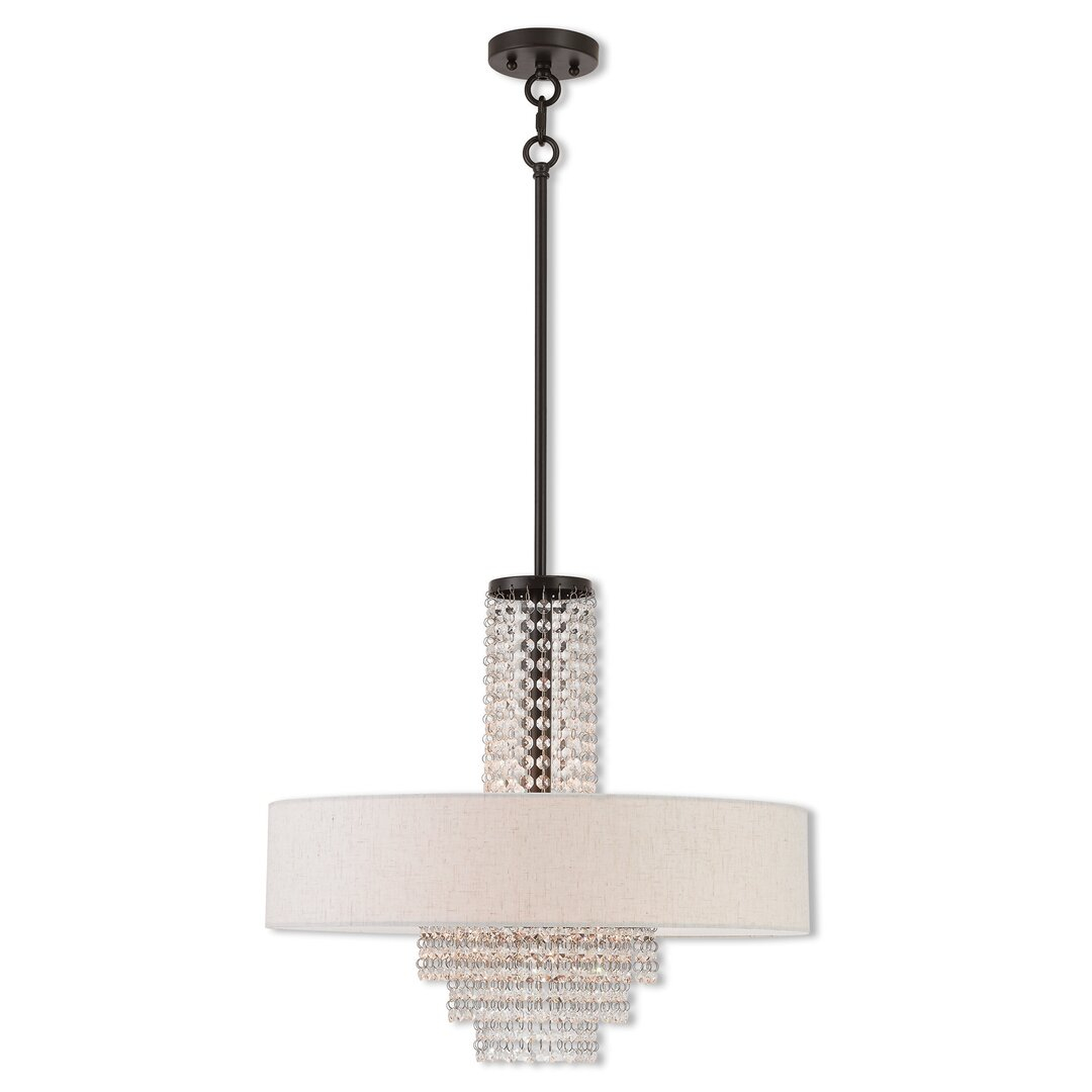 "Livex Lighting Carlisle Crystal Pendant" - Perigold