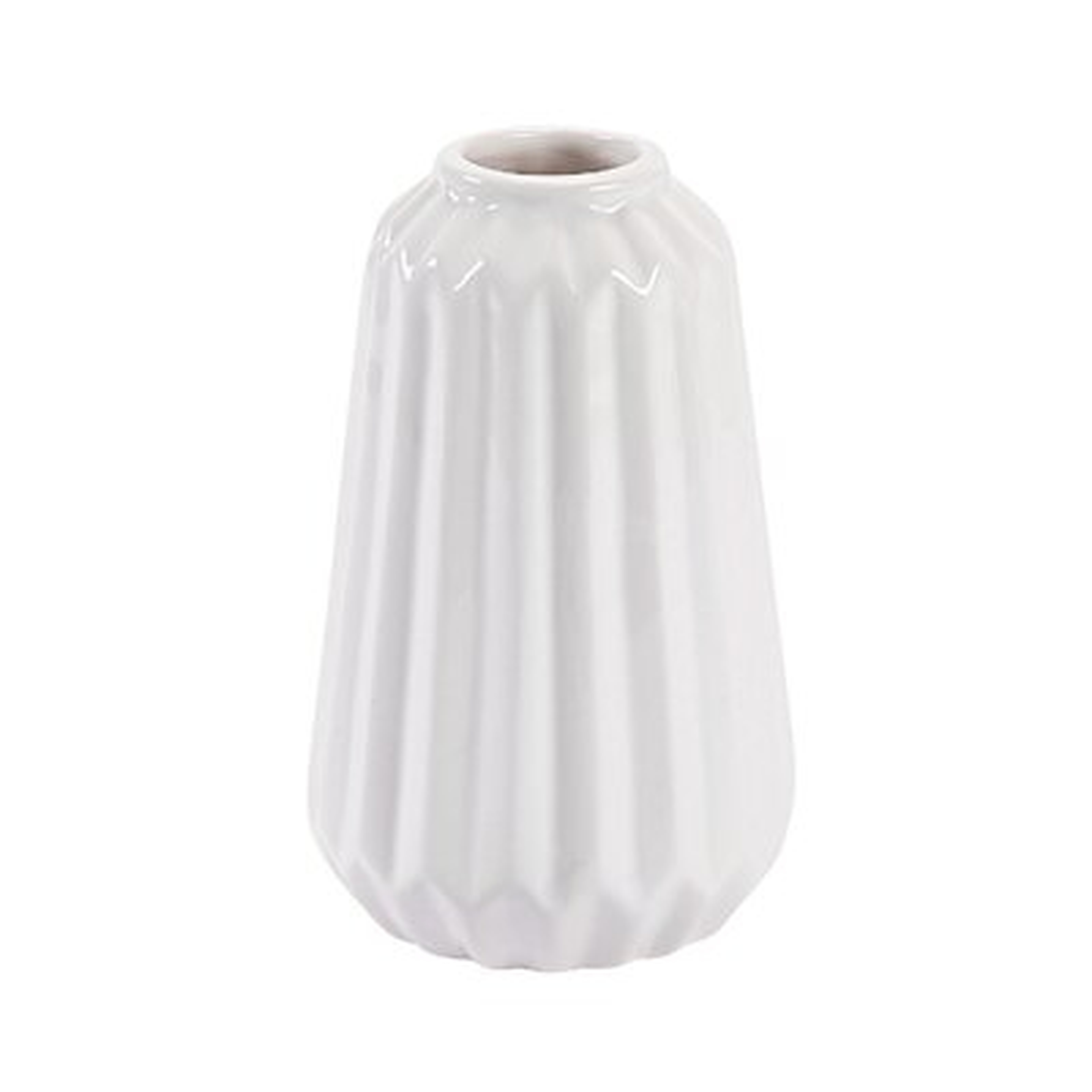 White Ceramic Vases - Vases - Wedding - 3 Pieces - Wayfair
