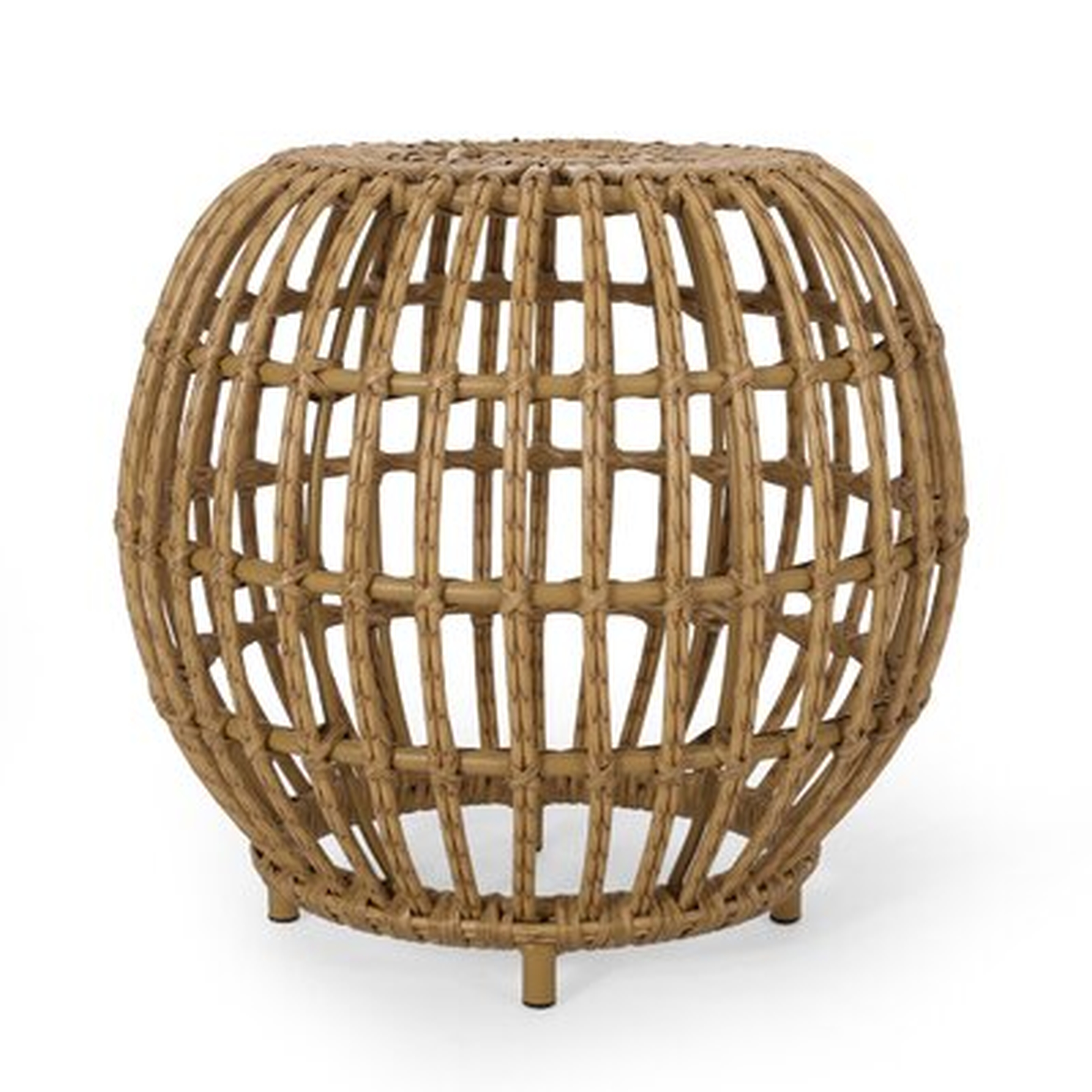 Outdoor Rattan Side Table - Wayfair