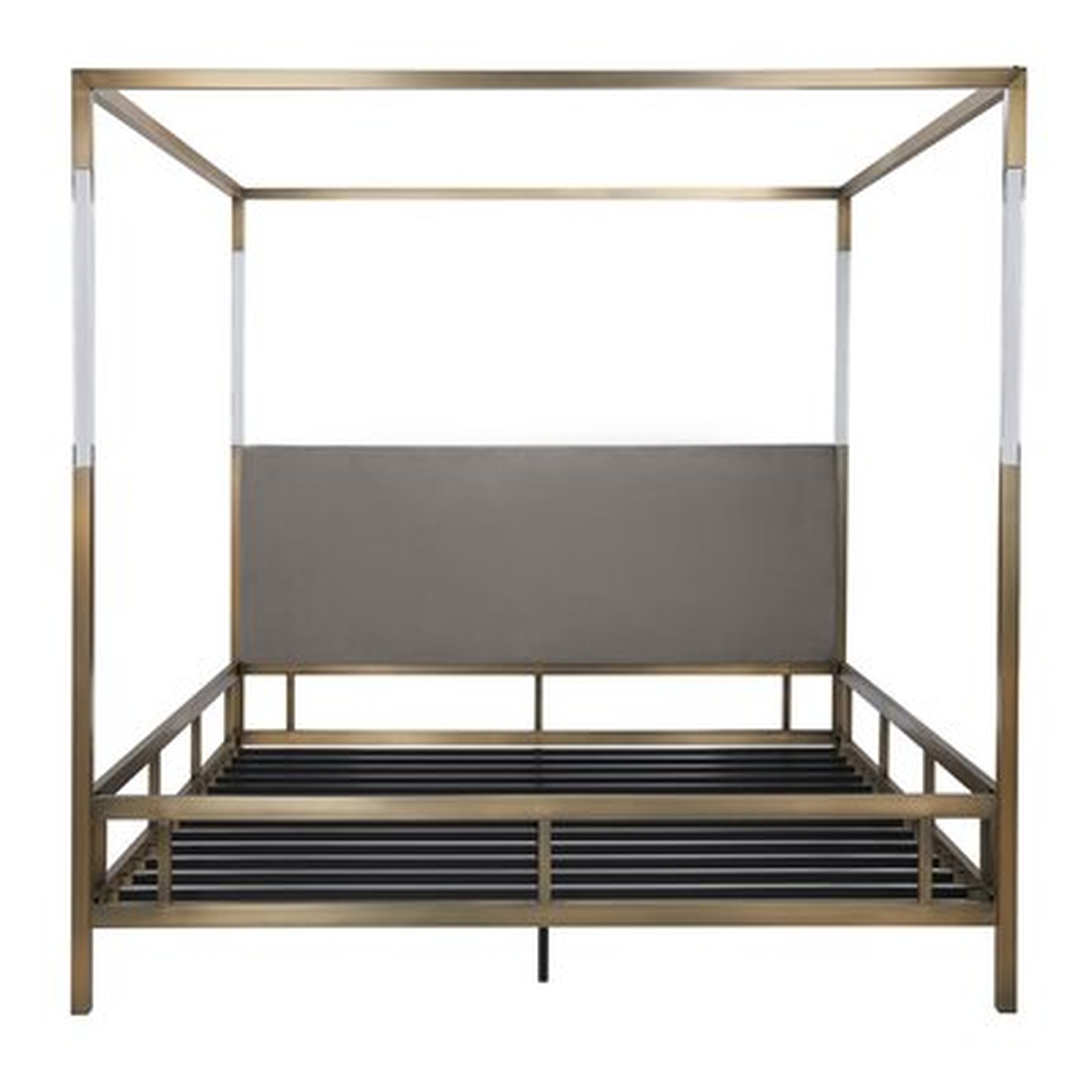 Bowdoin Upholstered Low Profile Canopy Bed - Wayfair