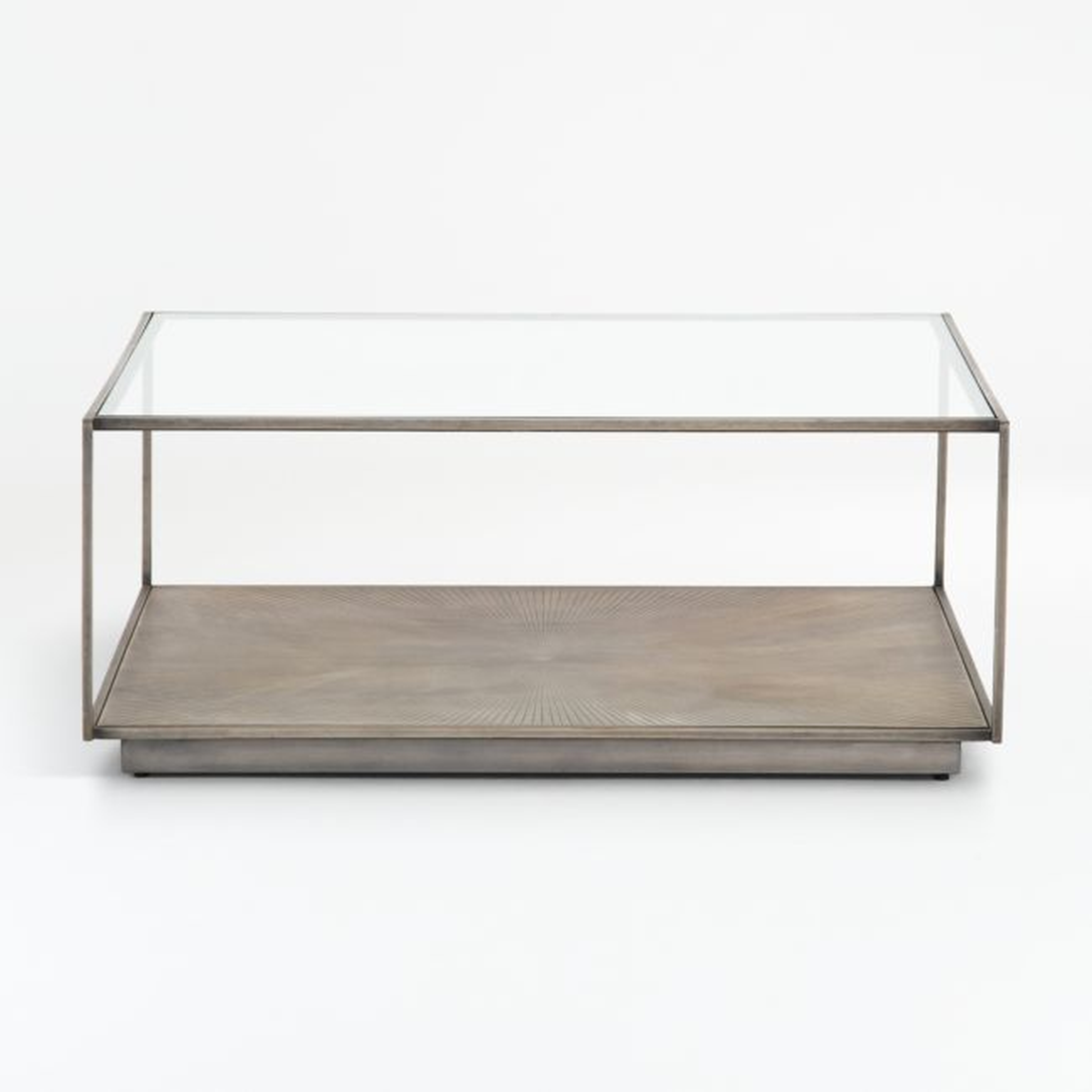 Array Square Coffee Table with Shelf - Crate and Barrel