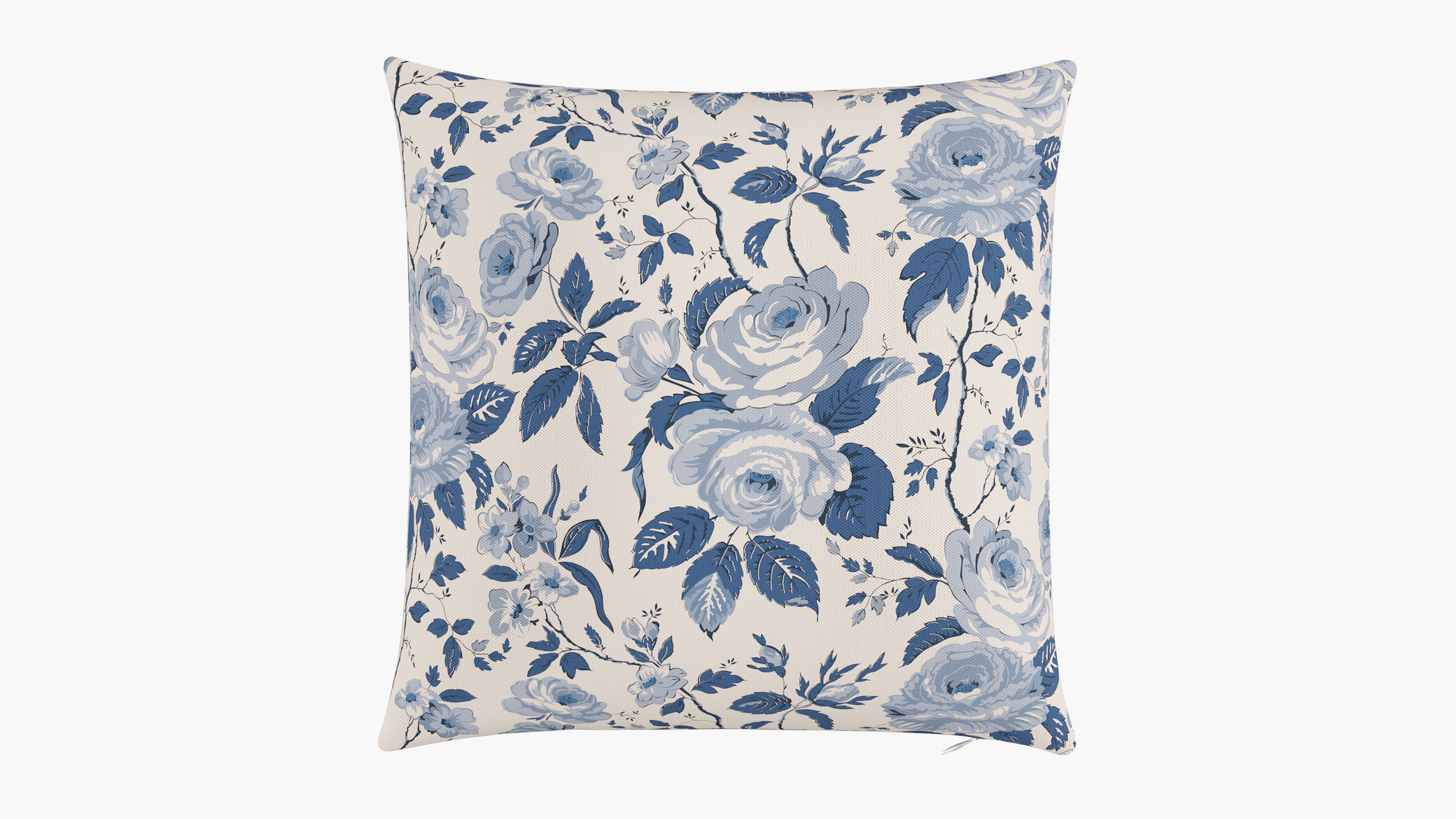 Throw Pillow 20", Delft Chintz, 20" x 20" - The Inside