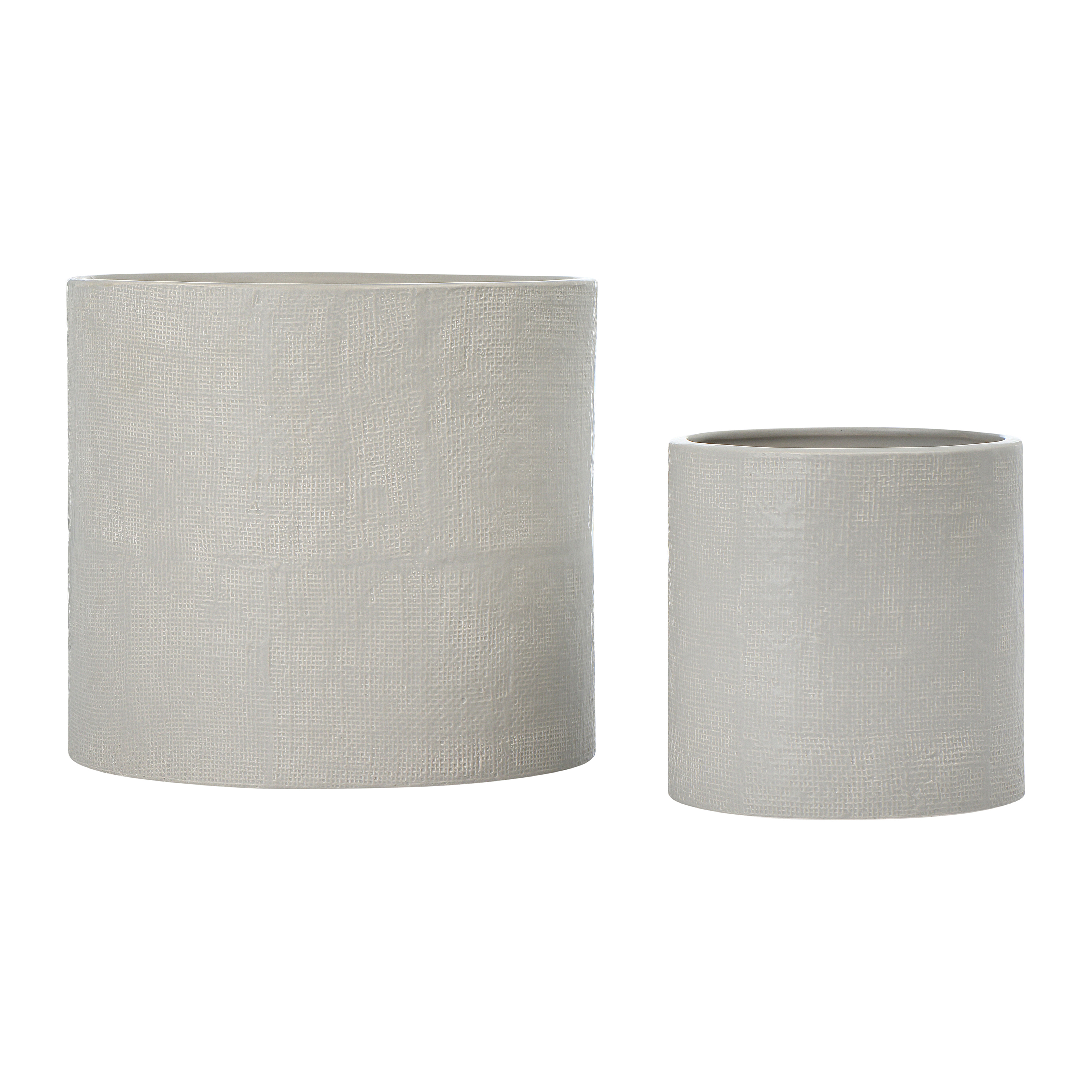 Stoneware Planters, Set of 2 - Creative Co-Op