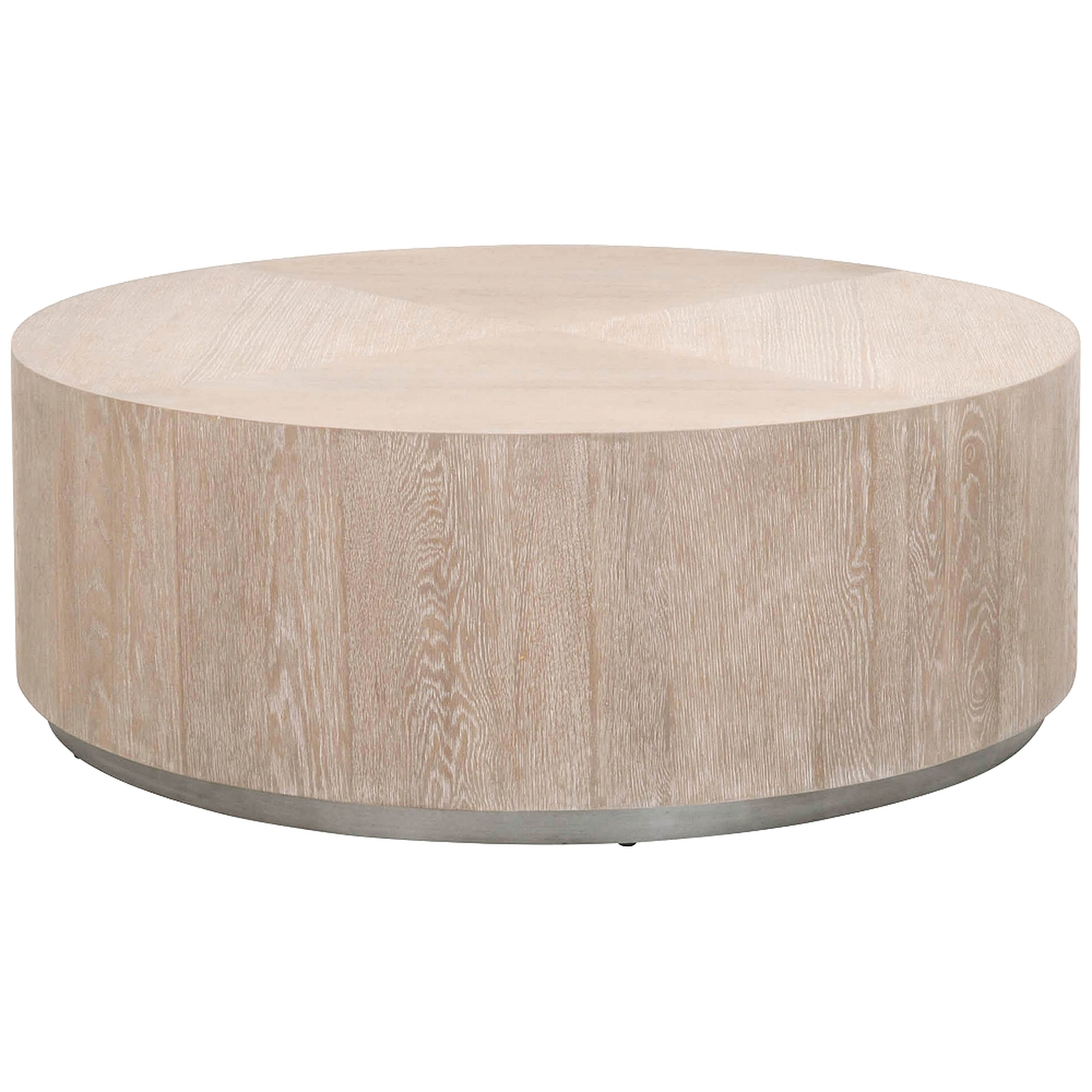 Roto 42 1/2" Wide Natural Gray Oak Wood Round Coffee Table - Style # 86N26 - Lamps Plus