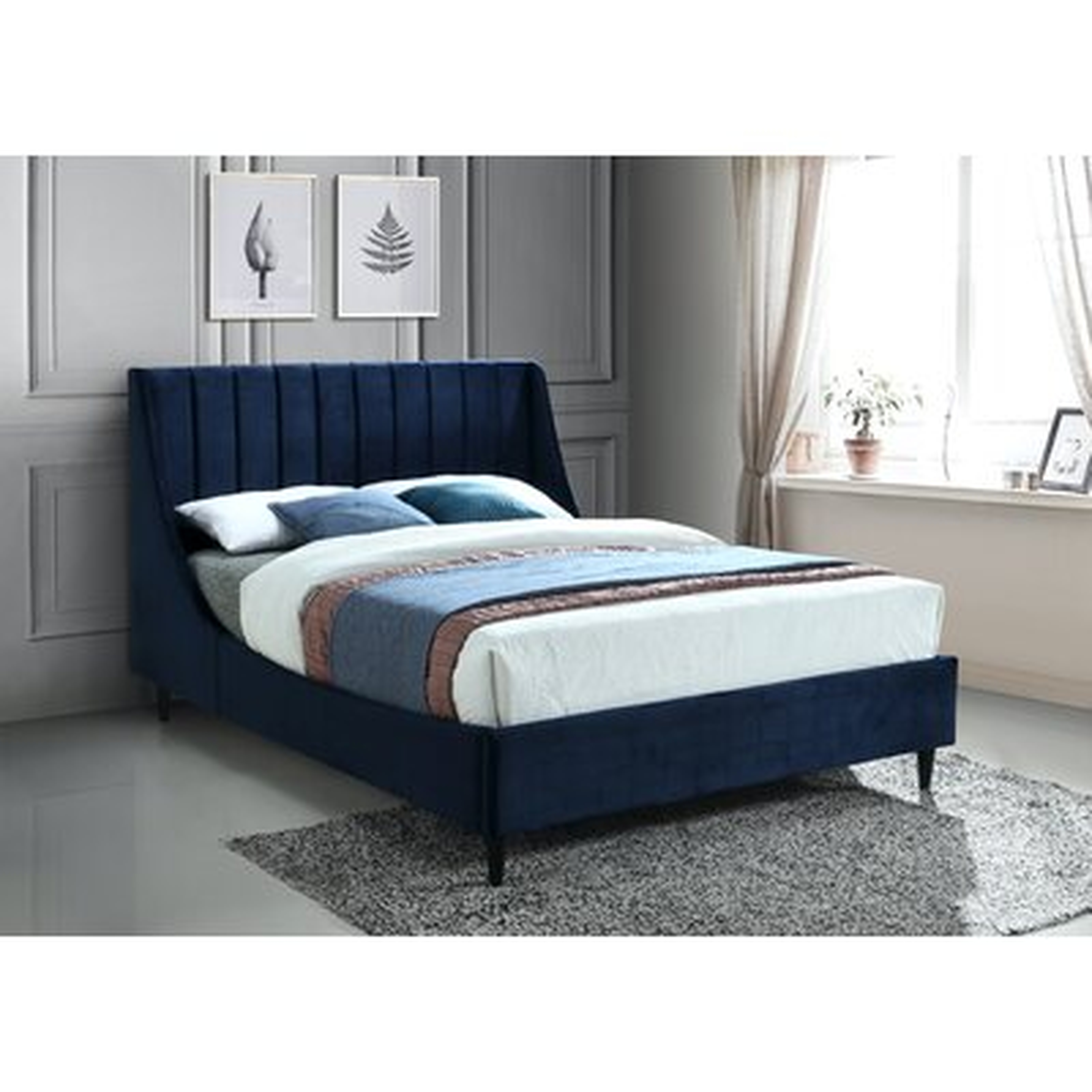 Bernan Upholstered Low Profile Platform Bed - Wayfair