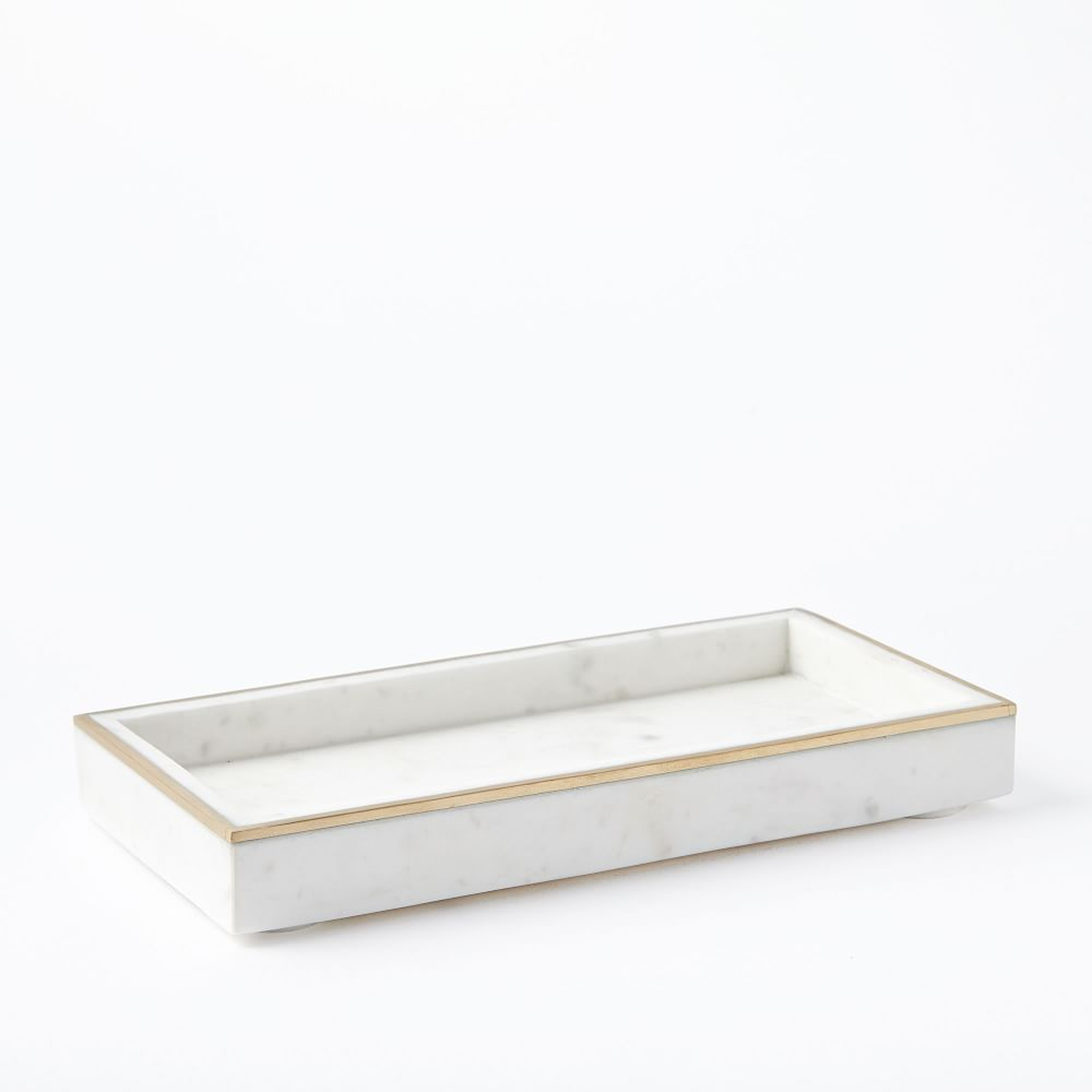 Brass Inlay Marble Tray - West Elm