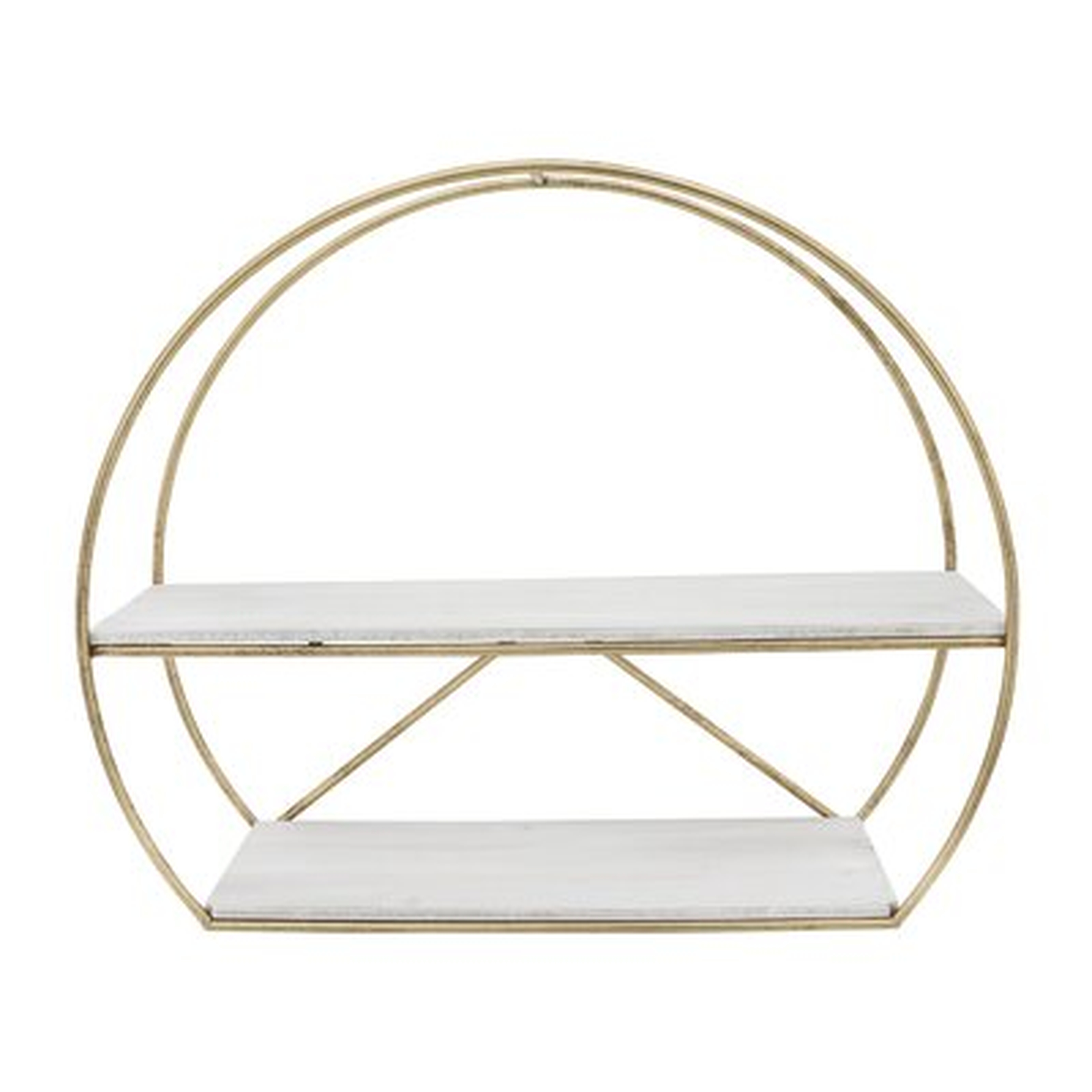 Andraya 2 Piece Circle Metal Accent Shelf - Wayfair