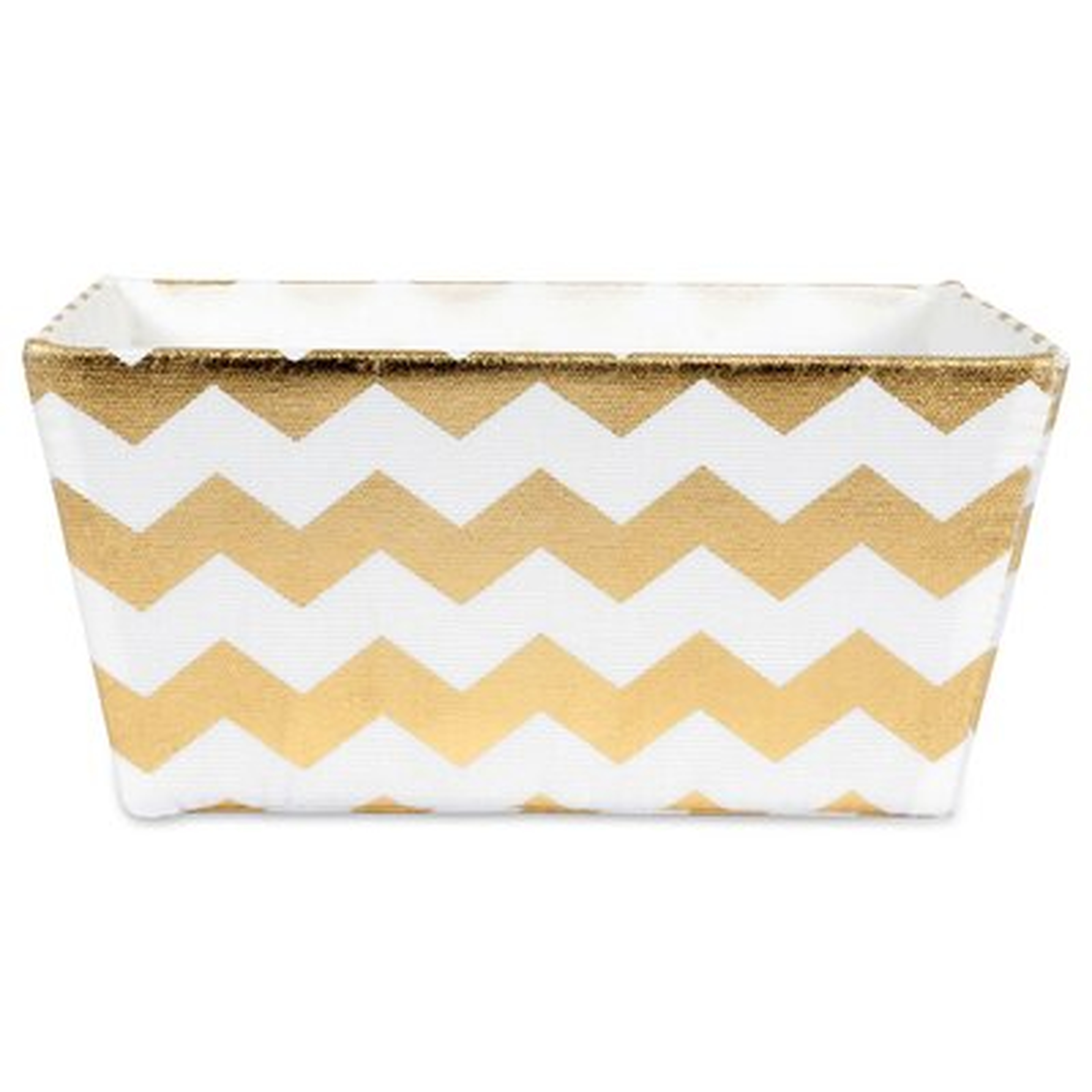 Hardsided Trapezoidal Chevron Fabric Bin - Wayfair