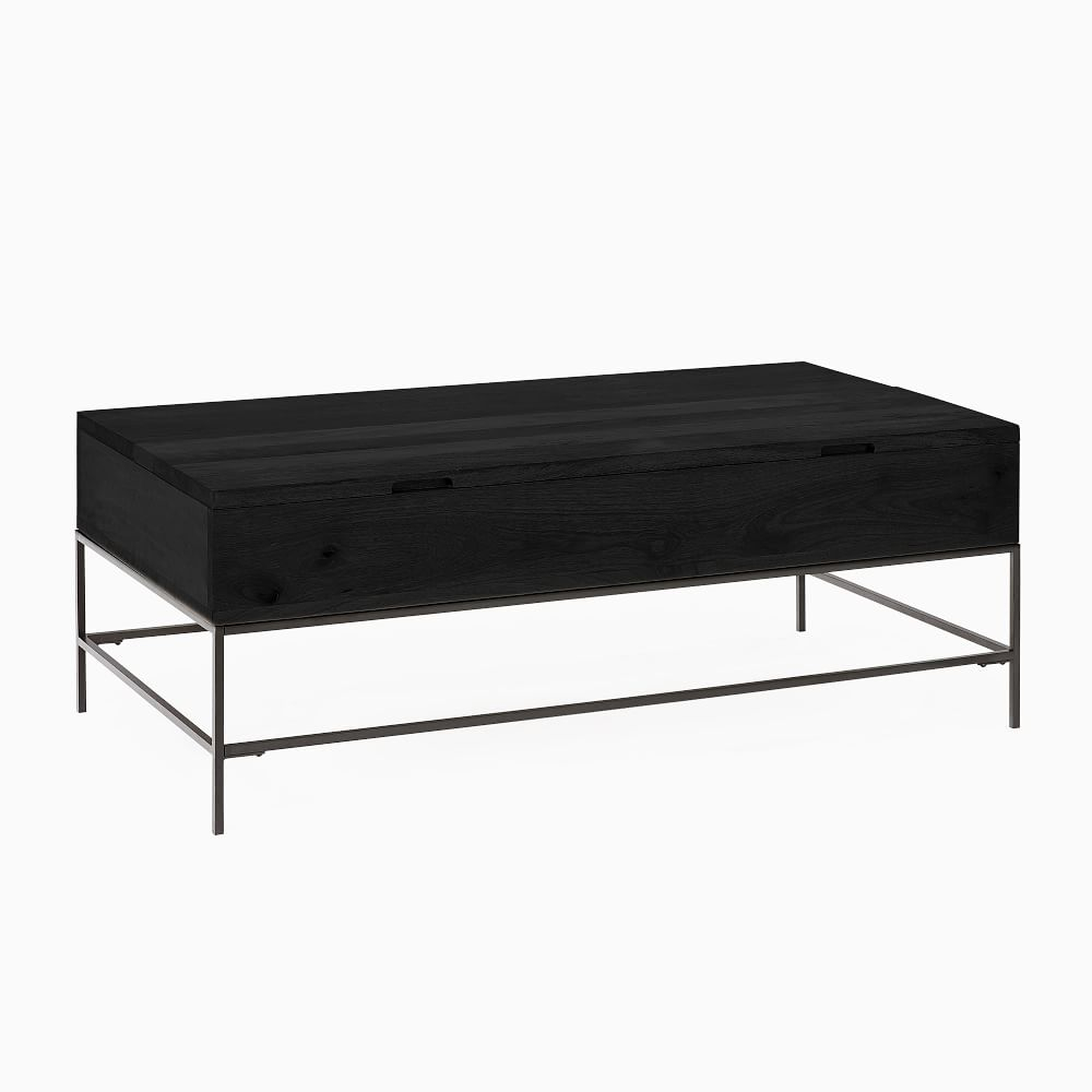 Industrial Storage Collection Black Industrial Storage Large Coffee Table Inch - West Elm