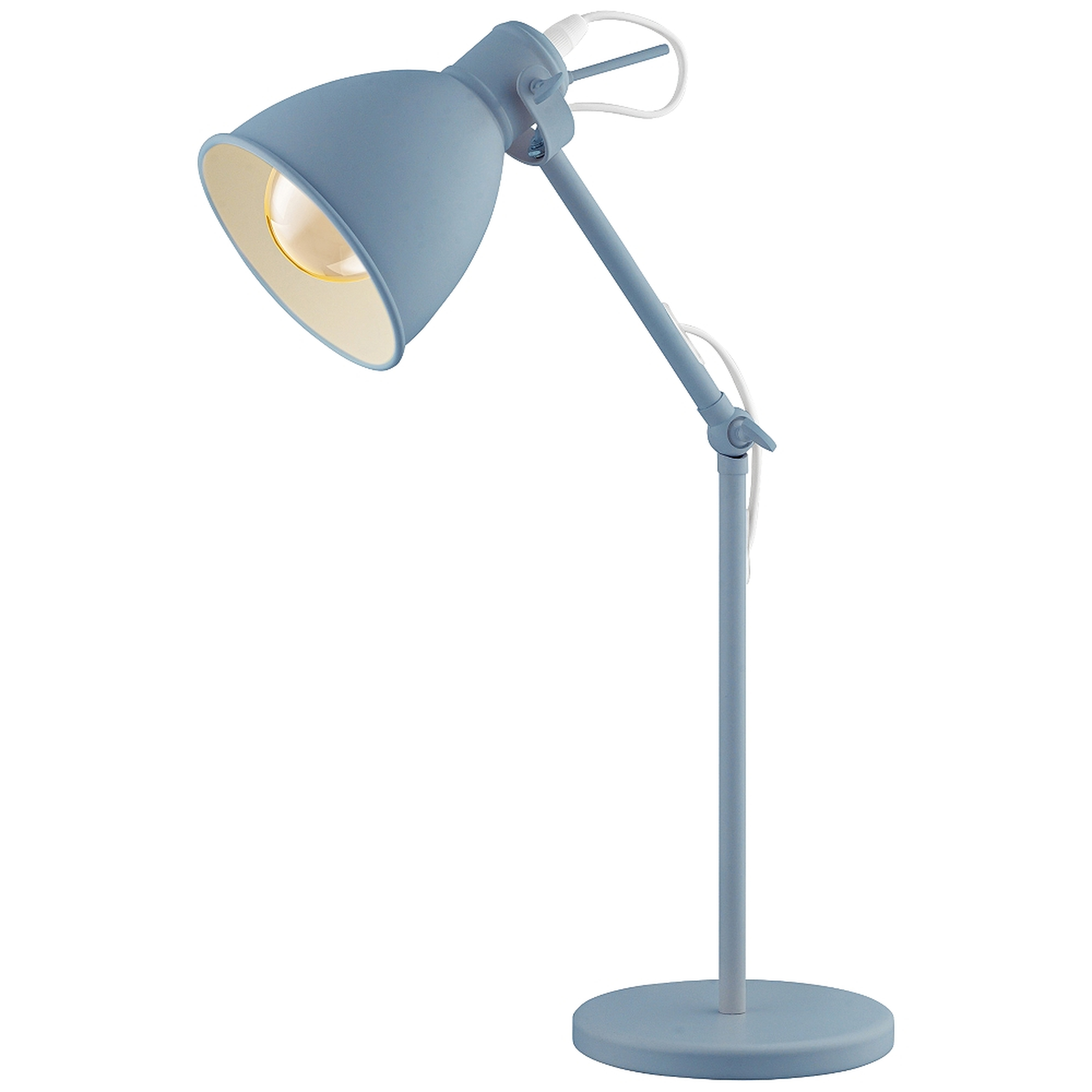 Eglo Priddy-P Pastel Light Blue Adjustable Desk Lamp - Style # 85Y37 - Lamps Plus
