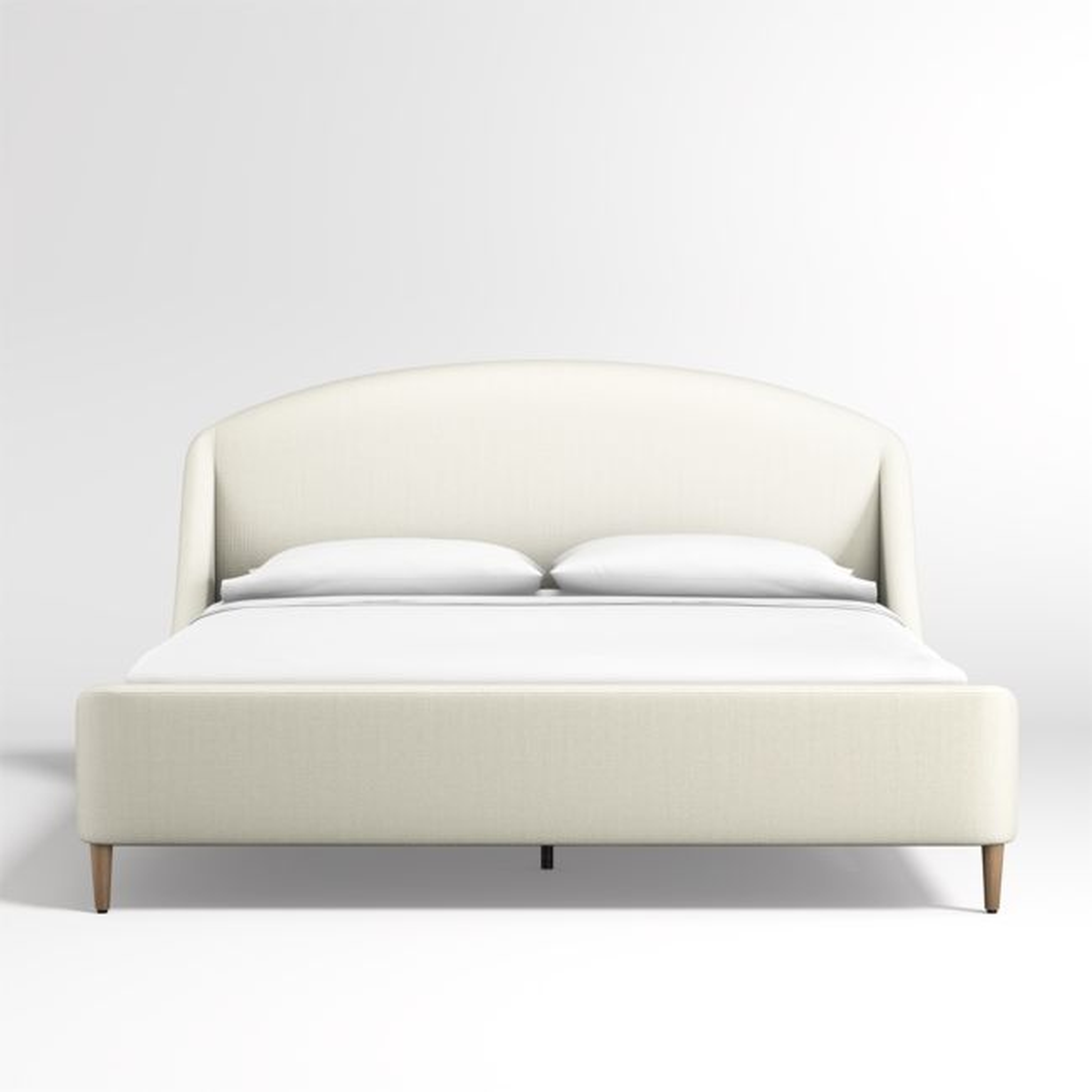 Lafayette Ivory Upholstered California King Bed - Crate and Barrel