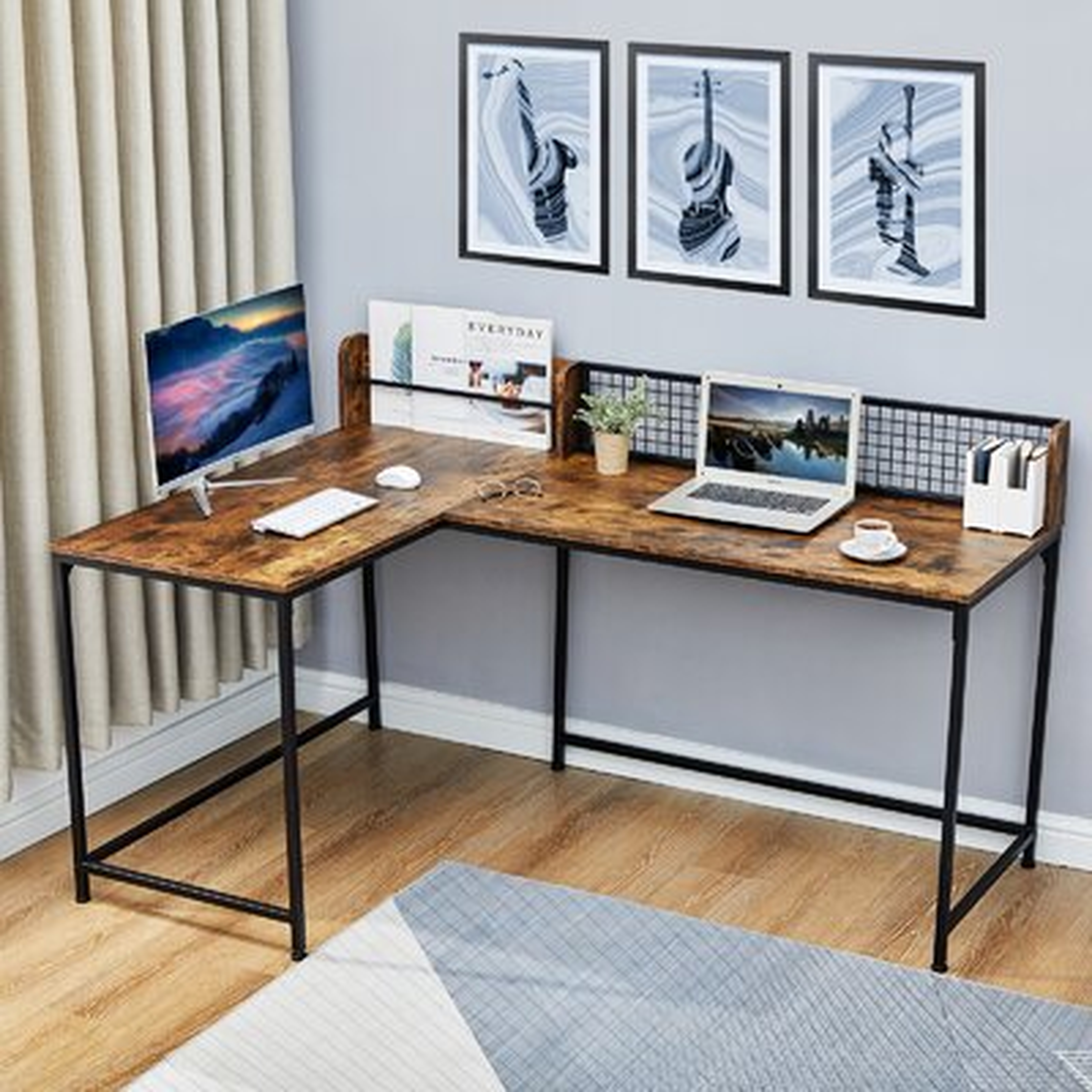 Vela L-Shape Desk - Wayfair
