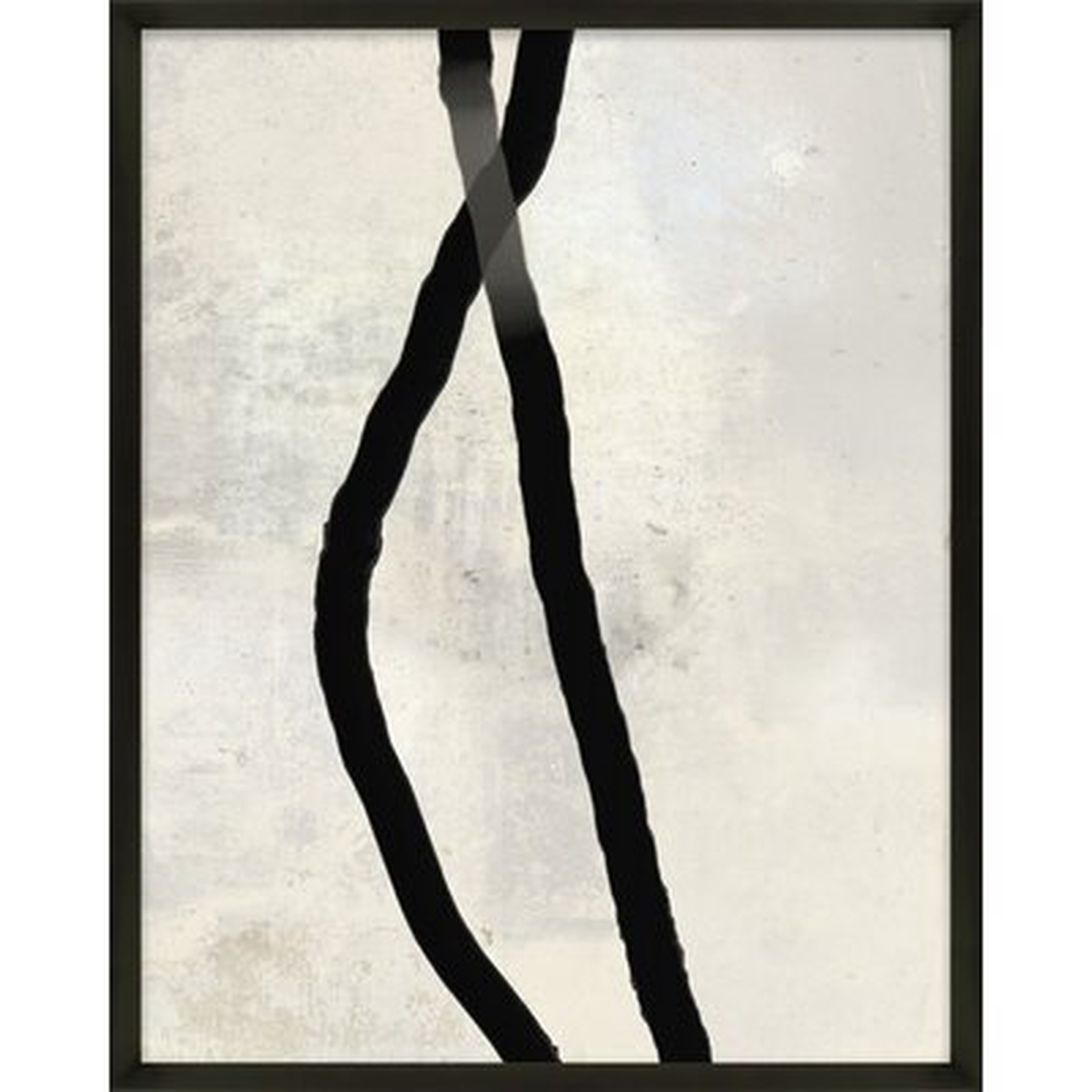 Black Rope 4 by Jacques Pilon - Picture Frame Painting Print on Paper -38"x30" - AllModern